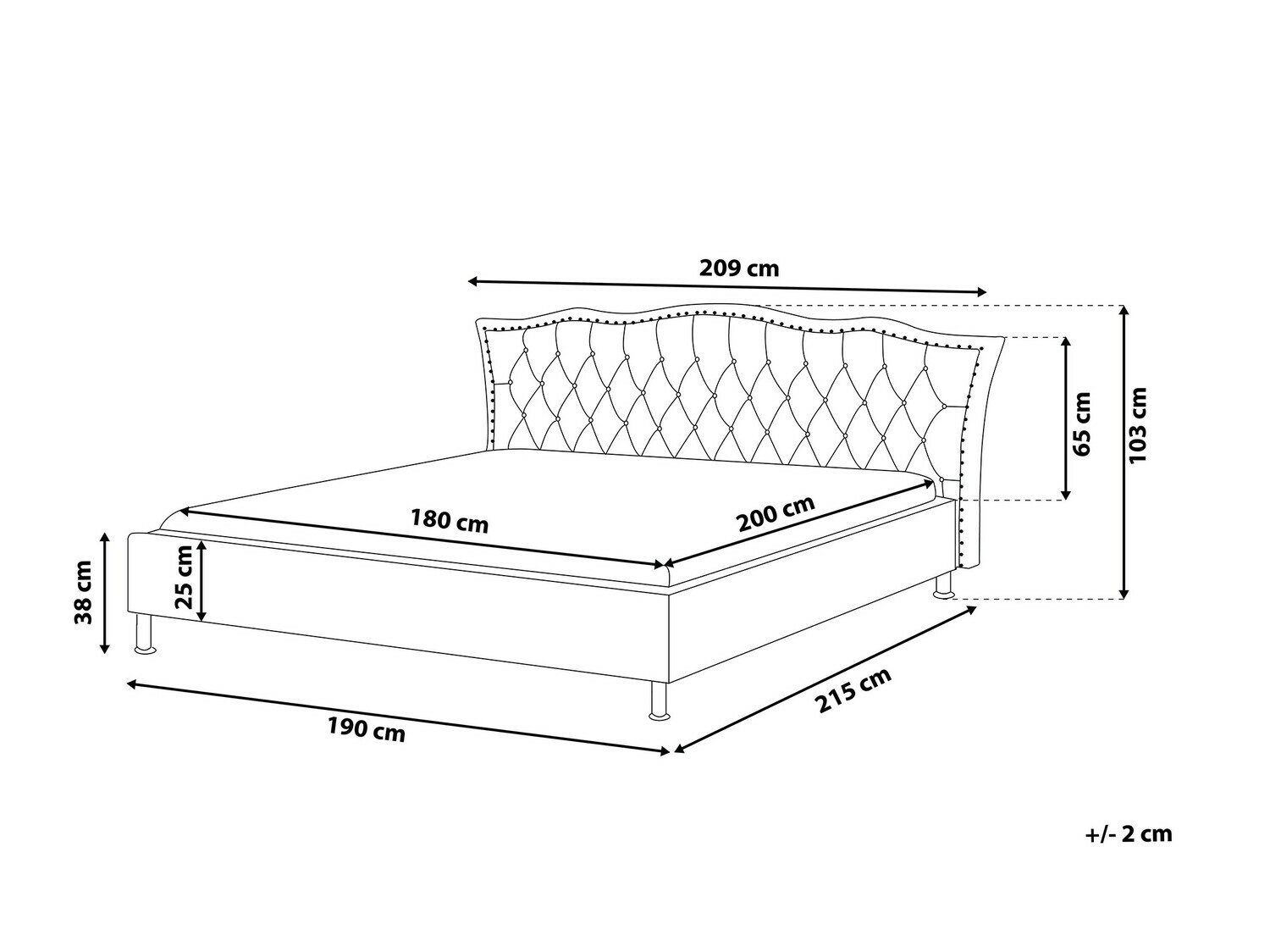 Krevet Berwyn 720 (Siva)