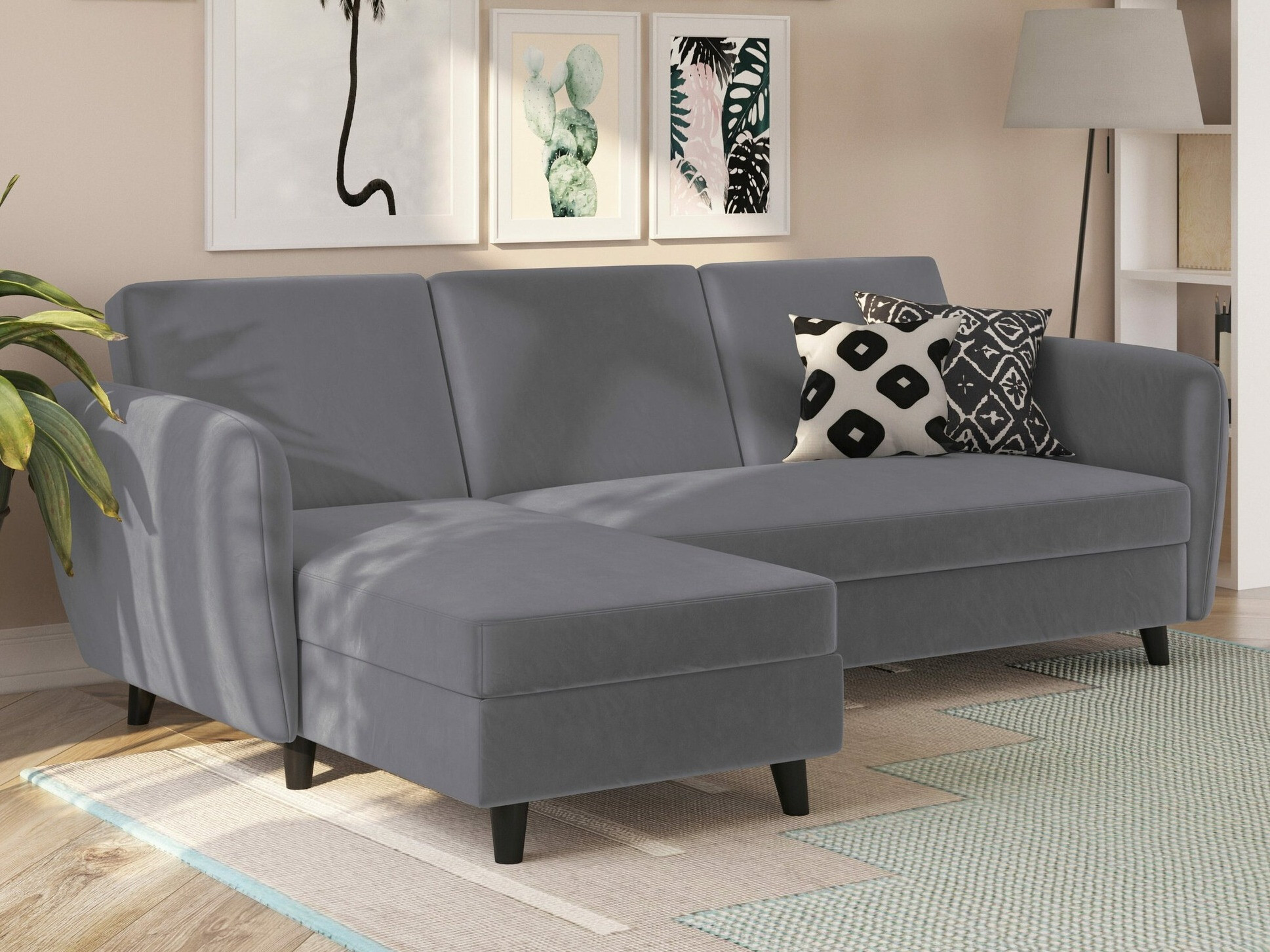 Kutna garnitura Tulsa 557 (Antracit)