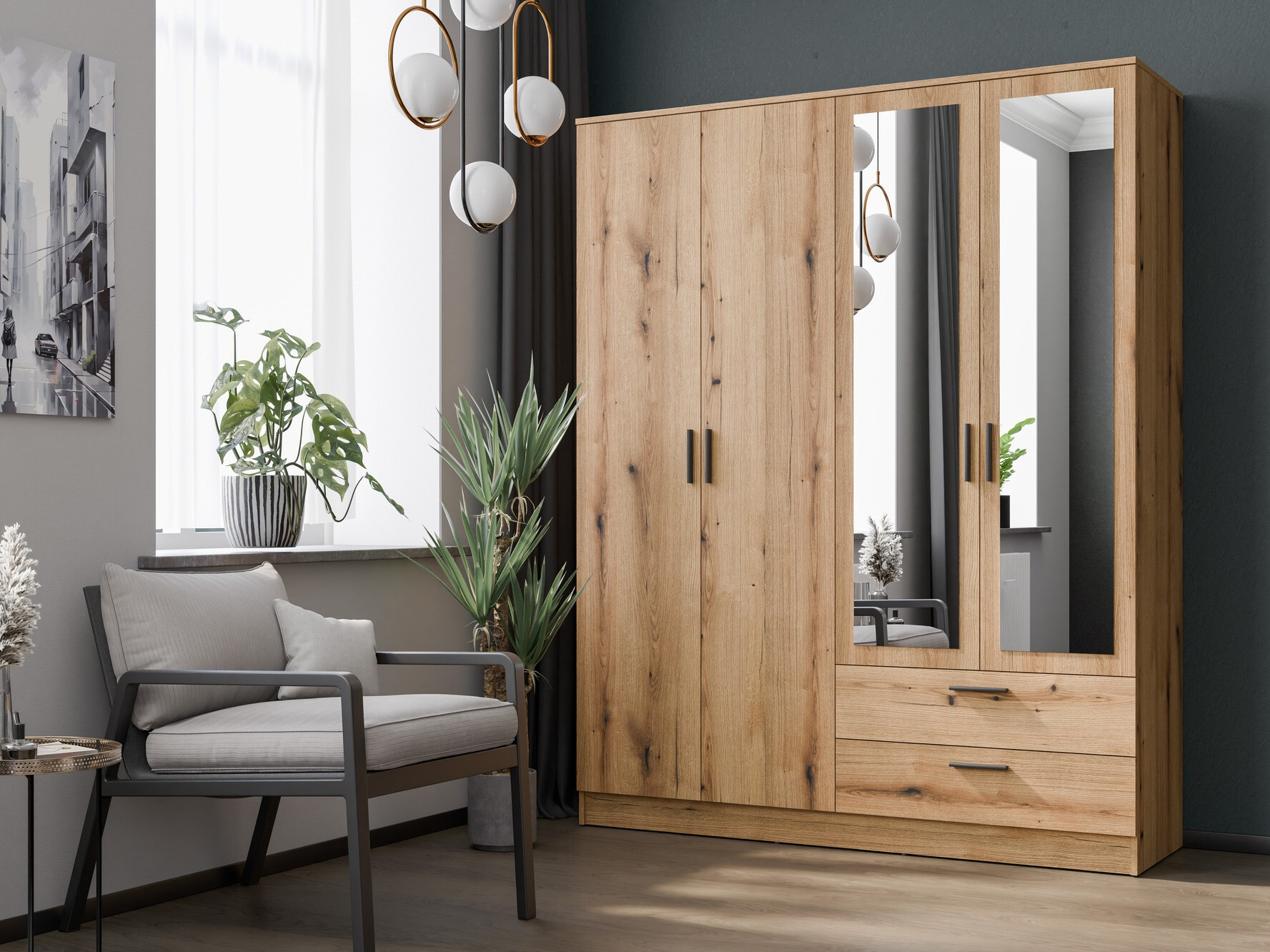 Ormar Orlando 223 (Svijetli hrast)