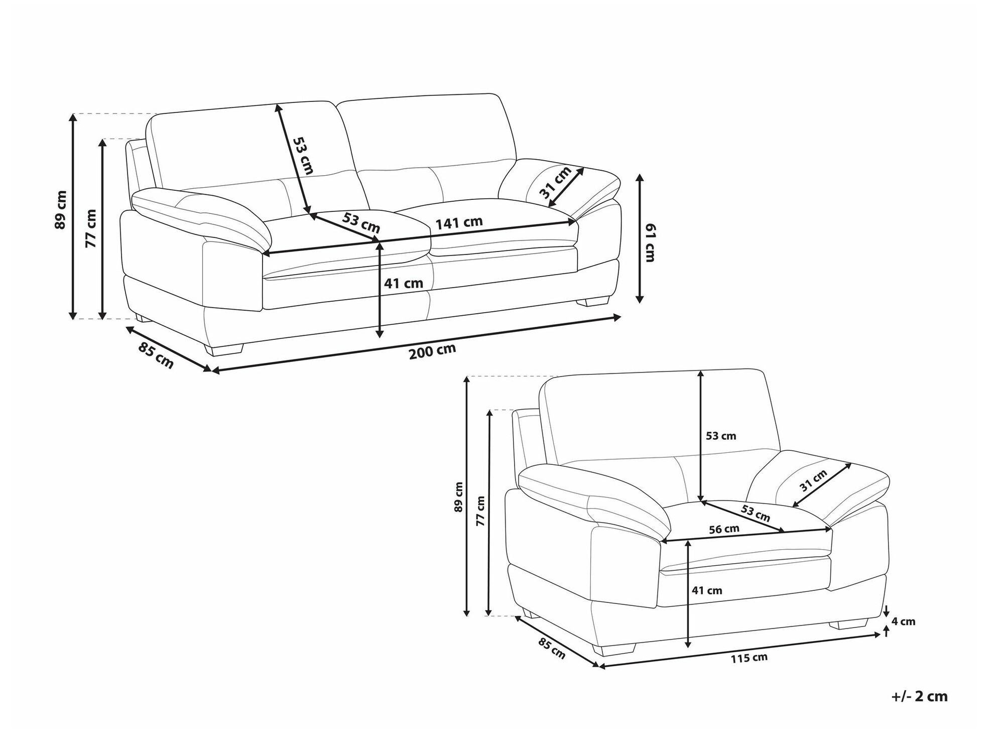 Tapecirani namještaj Berwyn 1779