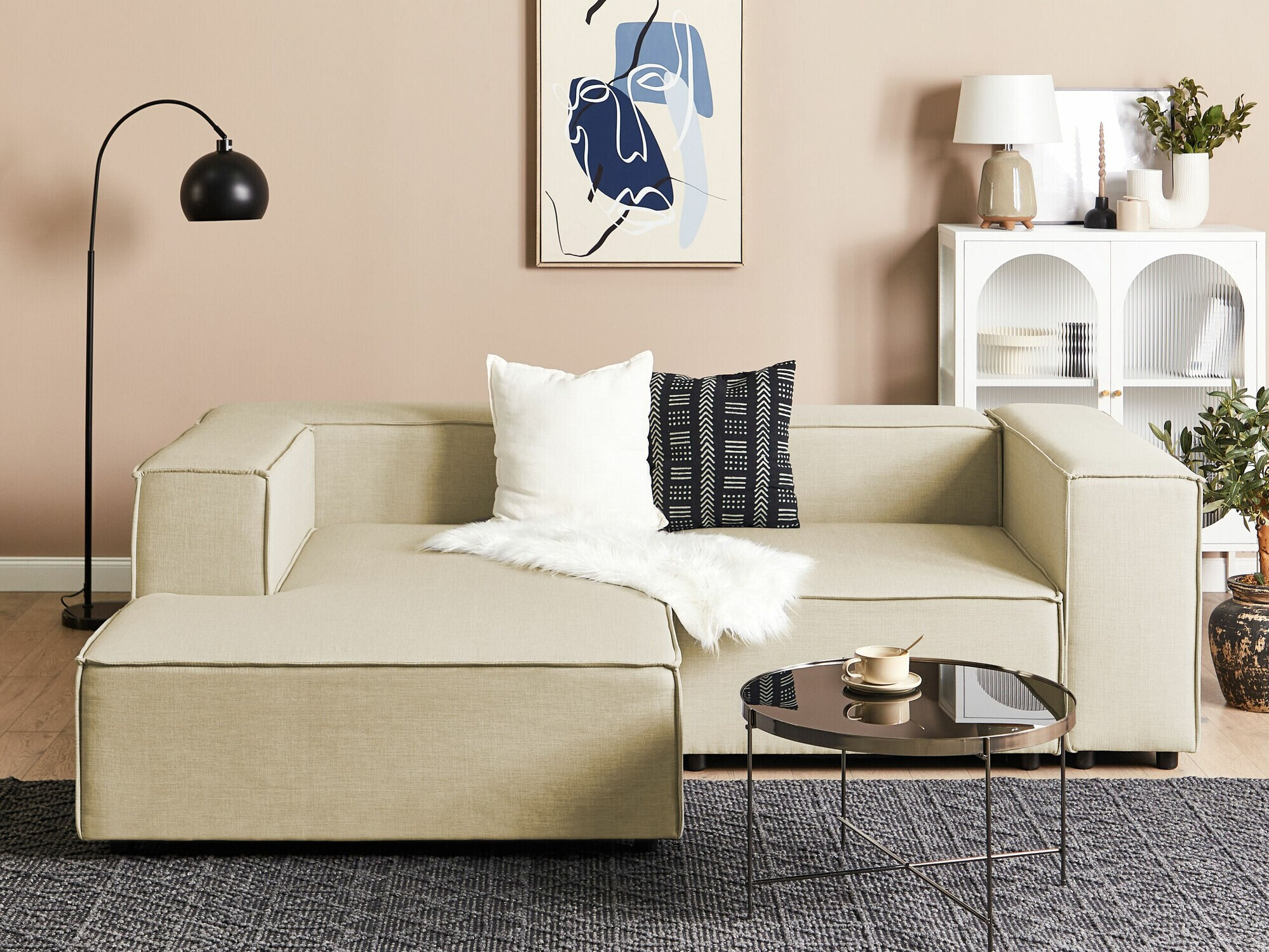 Modularna kutna garnitura Enofloi 104 (Bež)