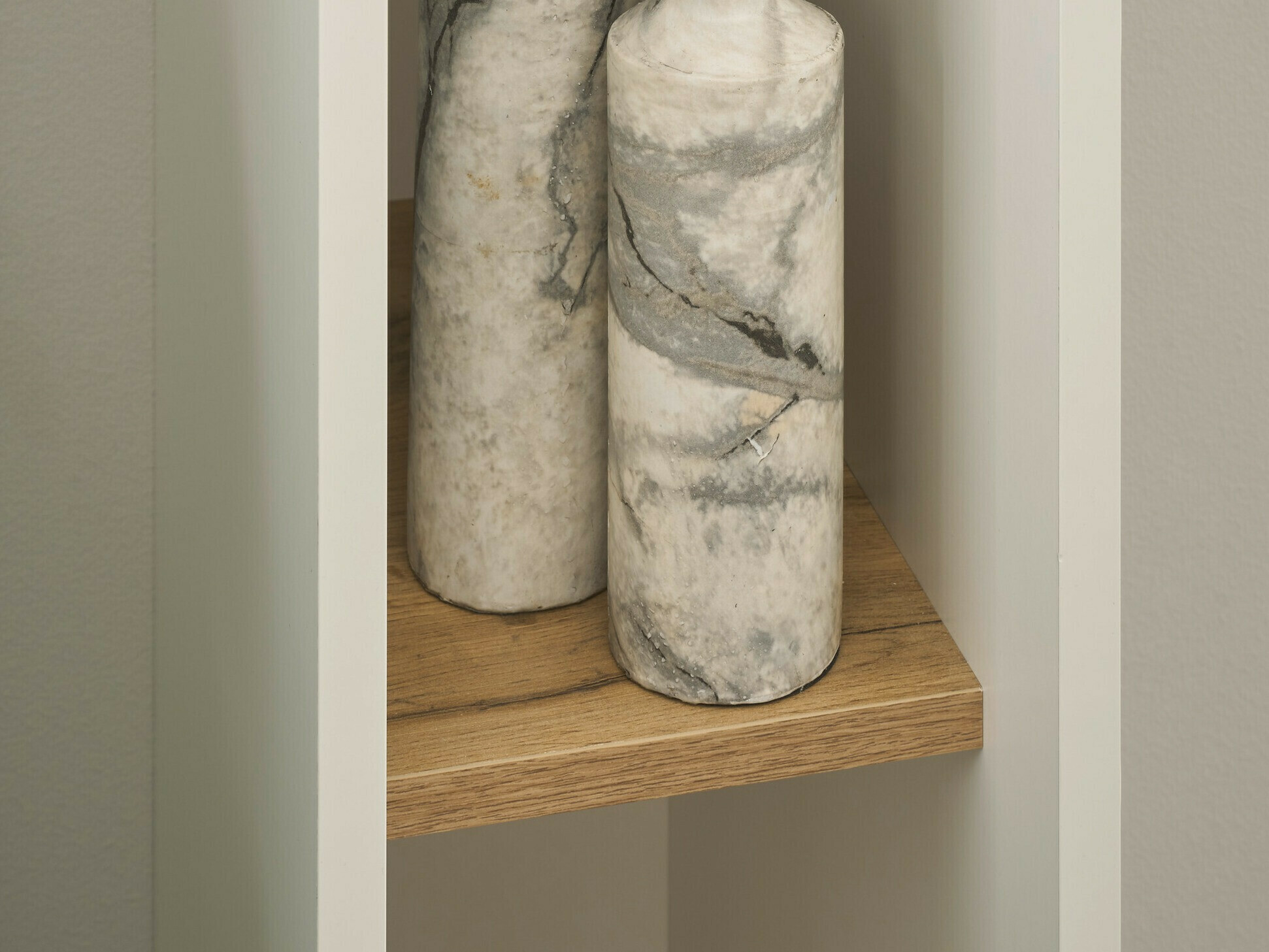 Polica Elbsori 105 (Bijela + Hrast Wotan)