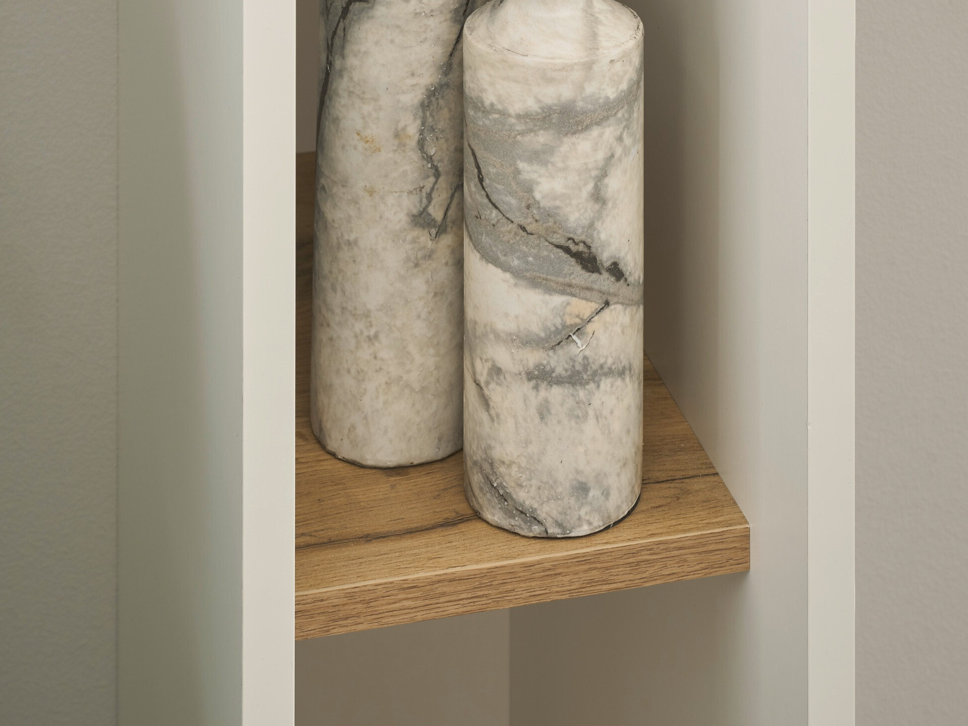 Polica Elbsori 106 (Bijela + Hrast Wotan)