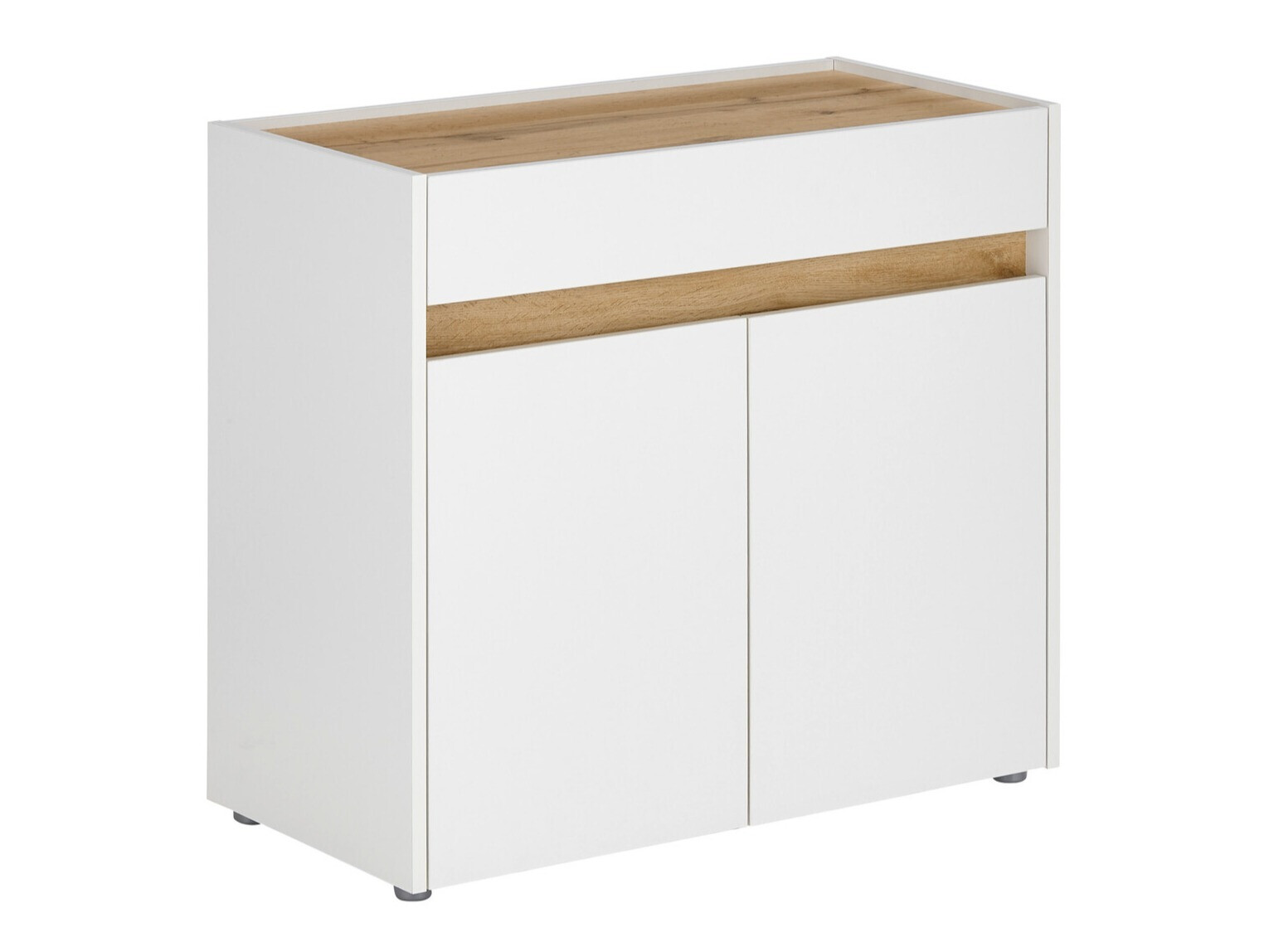 Komoda Elbsori 110 (Bijela + Hrast Wotan)