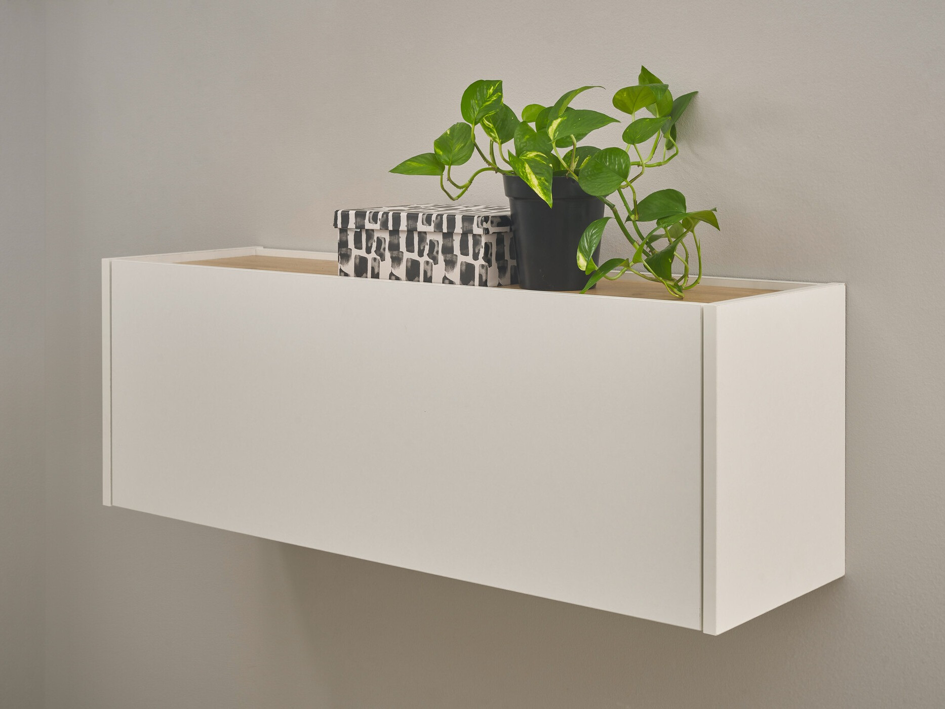 Zidni ormarić Elbsori 109 (Bijela + Wotan hrast)