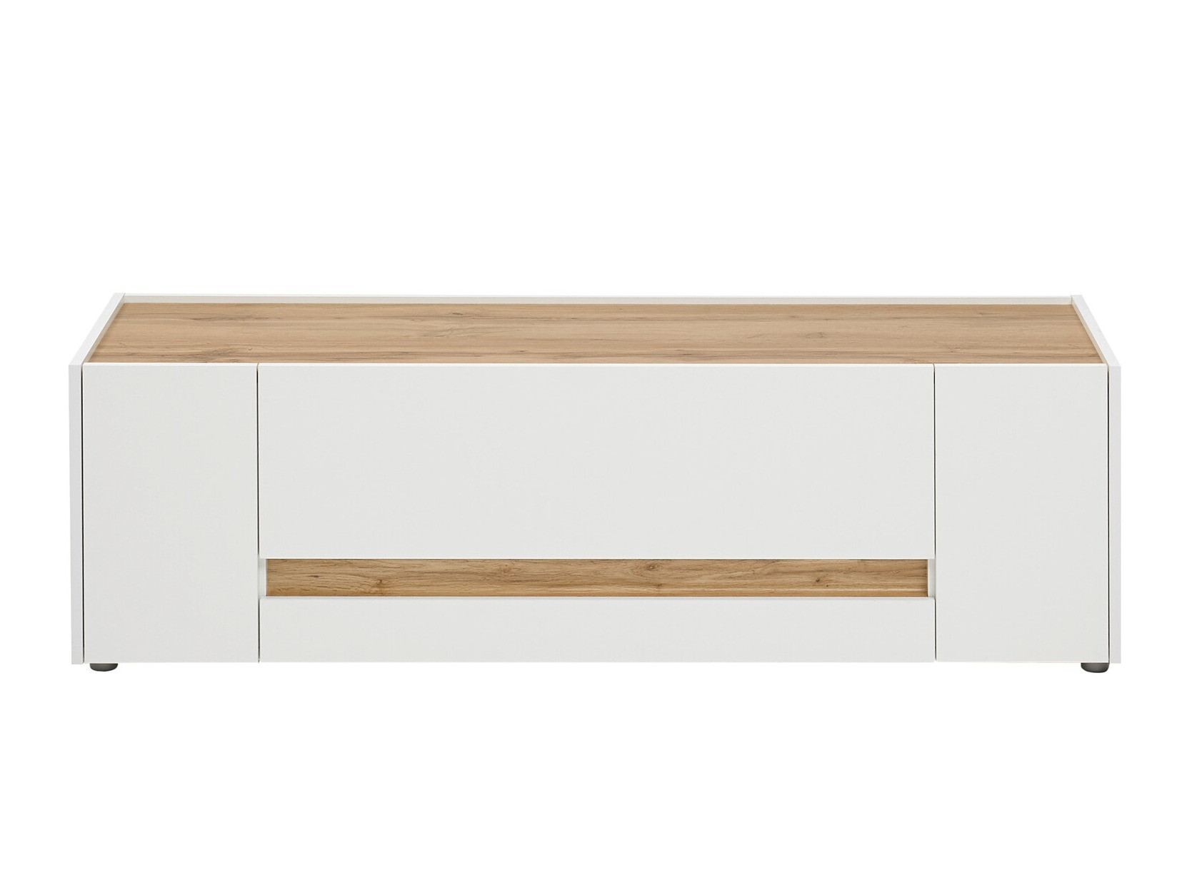 TV stol Elbsori 114 (Bijela + Hrast Wotan)