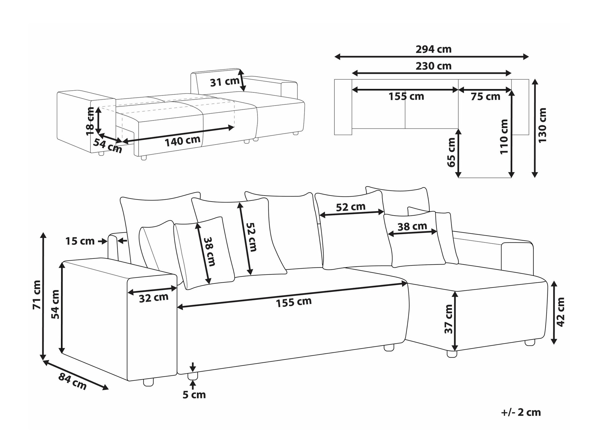 Kutna garnitura Berwyn 1801 (Svijetlo siva)