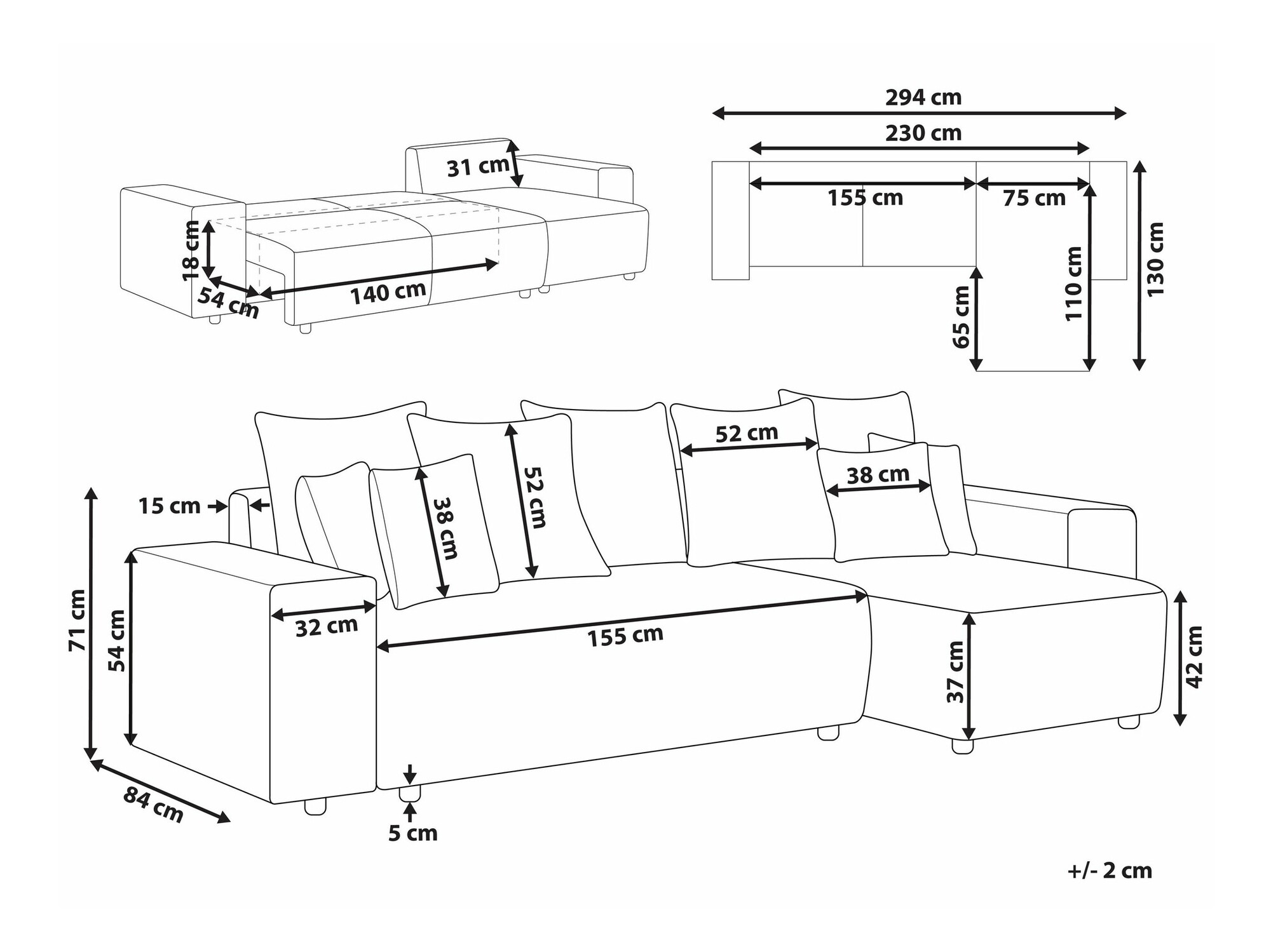 Kutna garnitura Berwyn 1801 (Taupe)