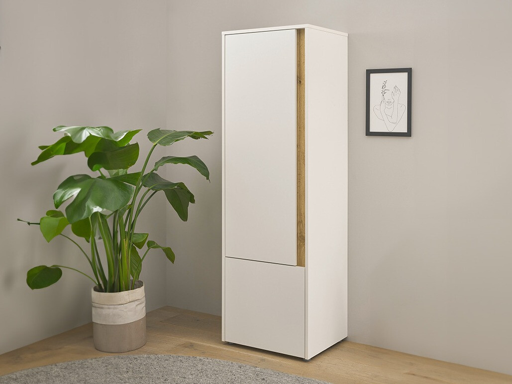 Polica Elbsori 104 (Bijela + Hrast Wotan)