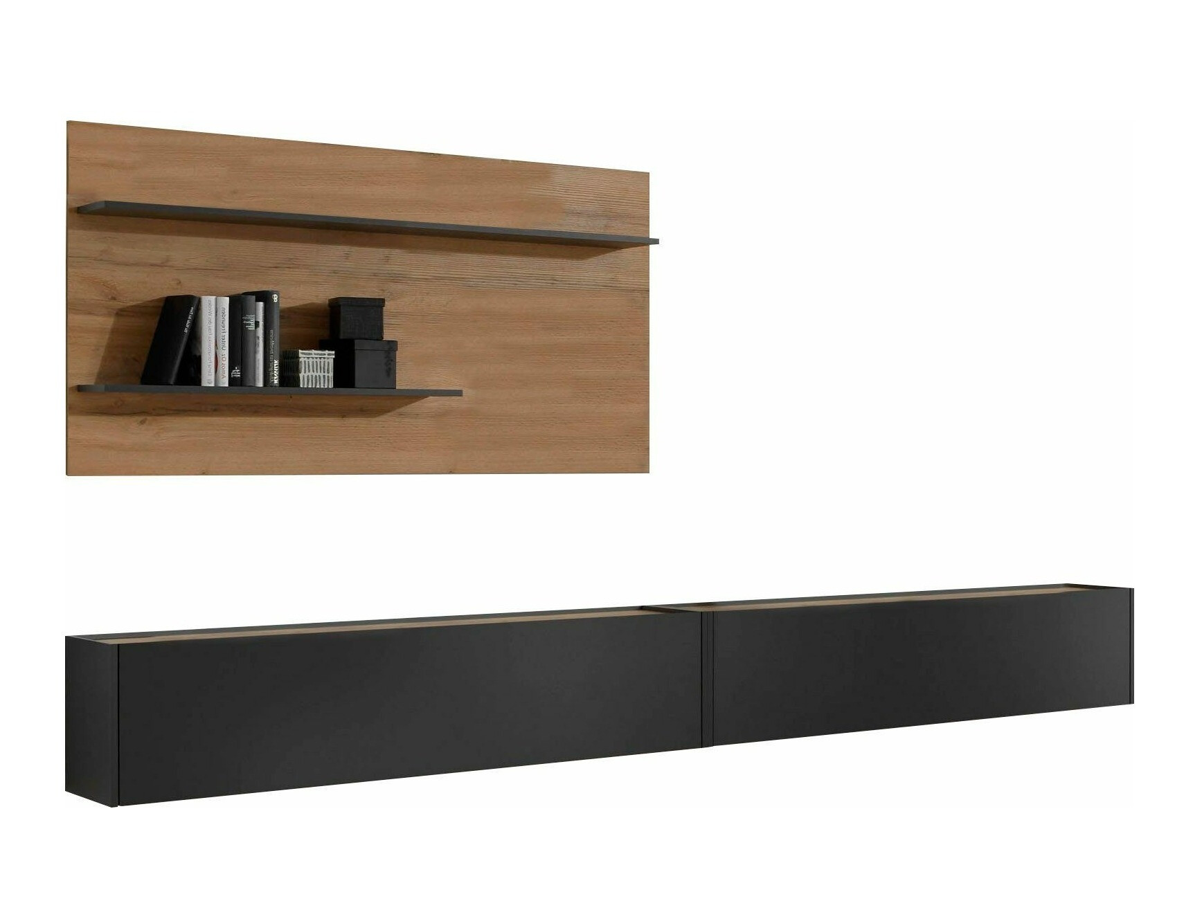 Dnevni boravak Elbsori 120 (Antracit + Wotan hrast)