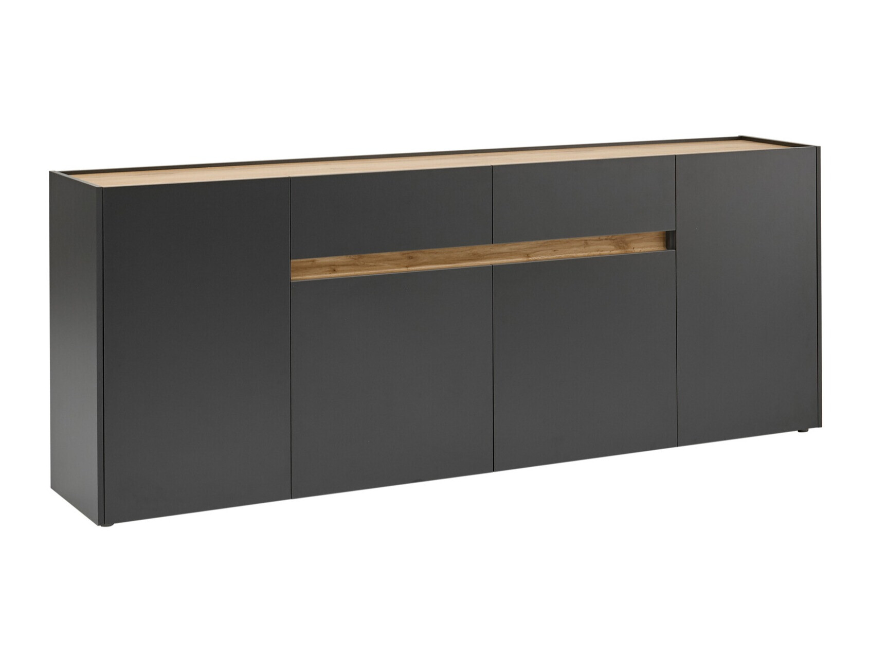Komoda Elbsori 118 (Antracit + Hrast Wotan)