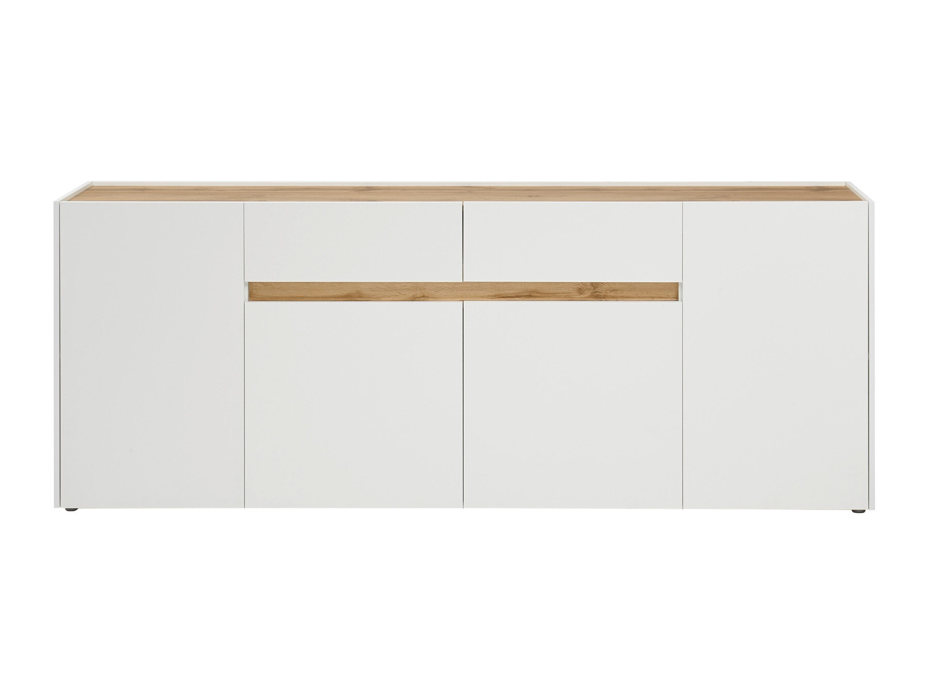 Komoda Elbsori 118 (Bijela + Hrast Wotan)