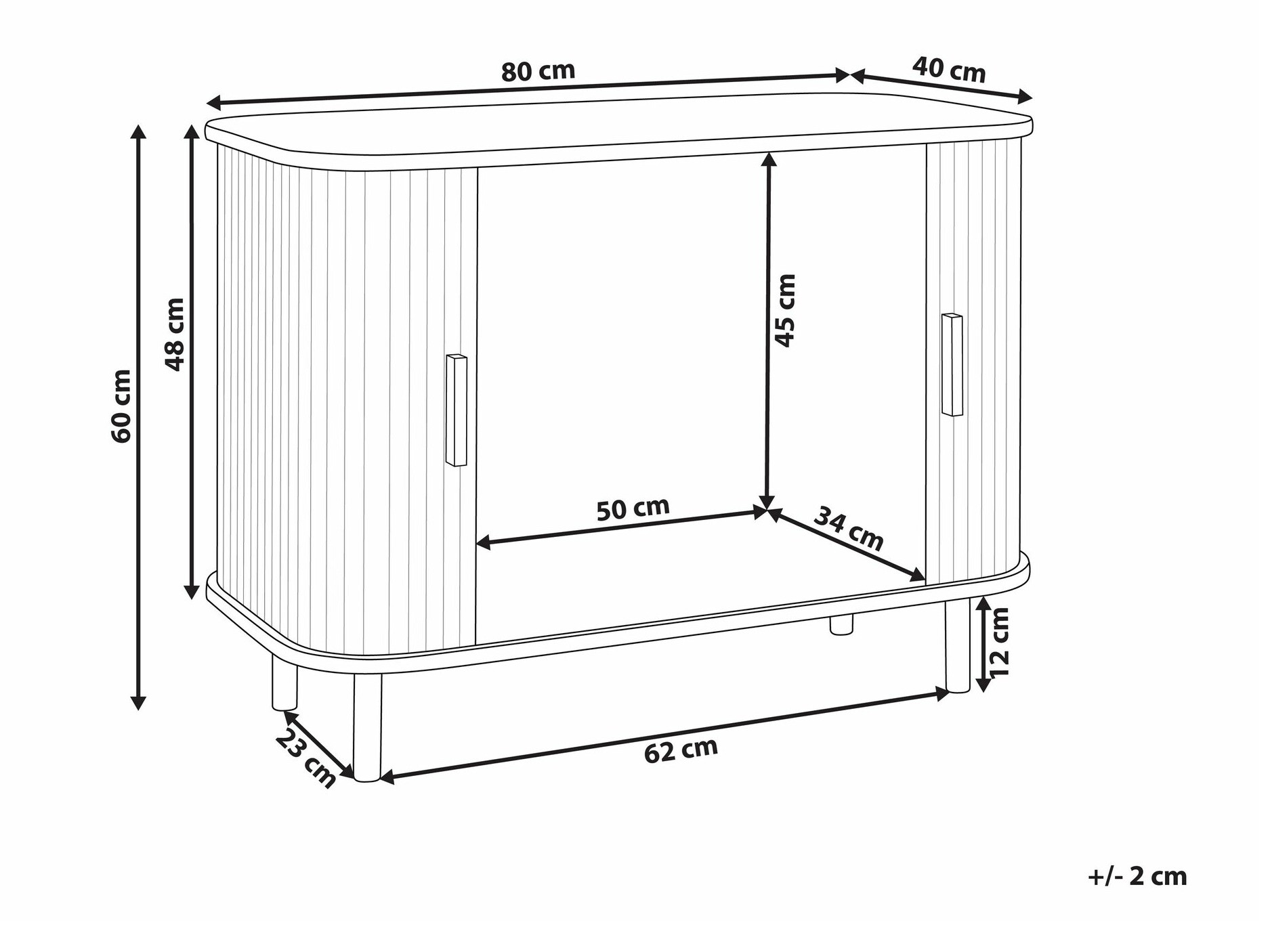 Ormarić Fencalu 108 (Svijetlo drvo)