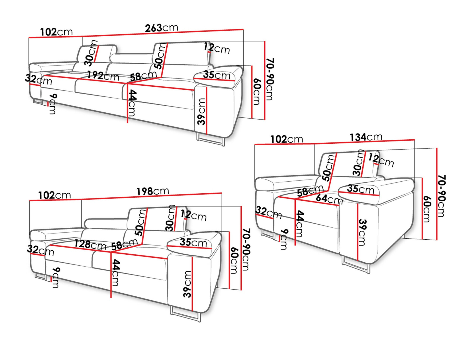 Tapecirani namještaj Comfivo Eliferu 107 (Manila 18)
