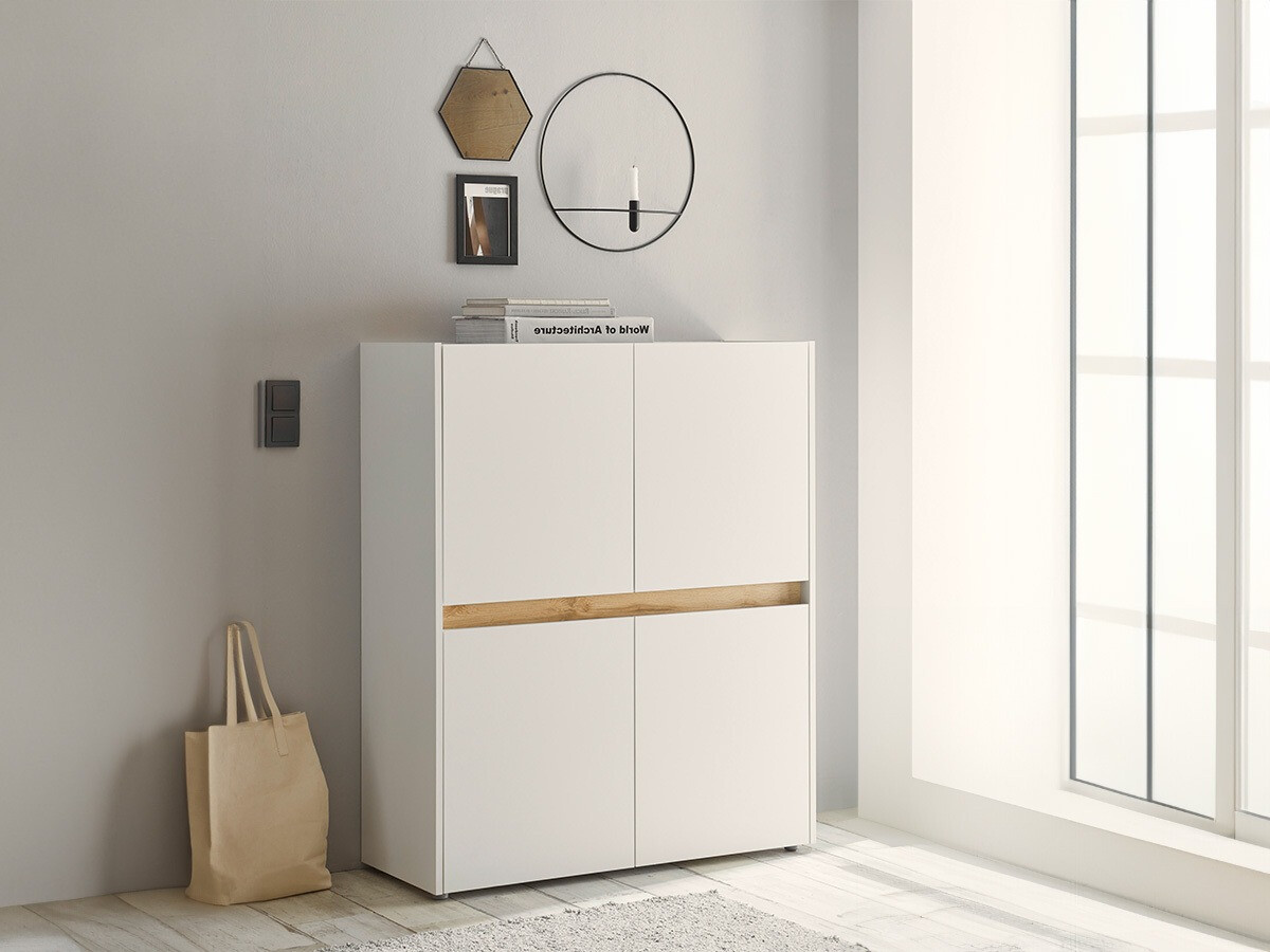 Ormarić Elbsori 111 (Bijela + Hrast Wotan)