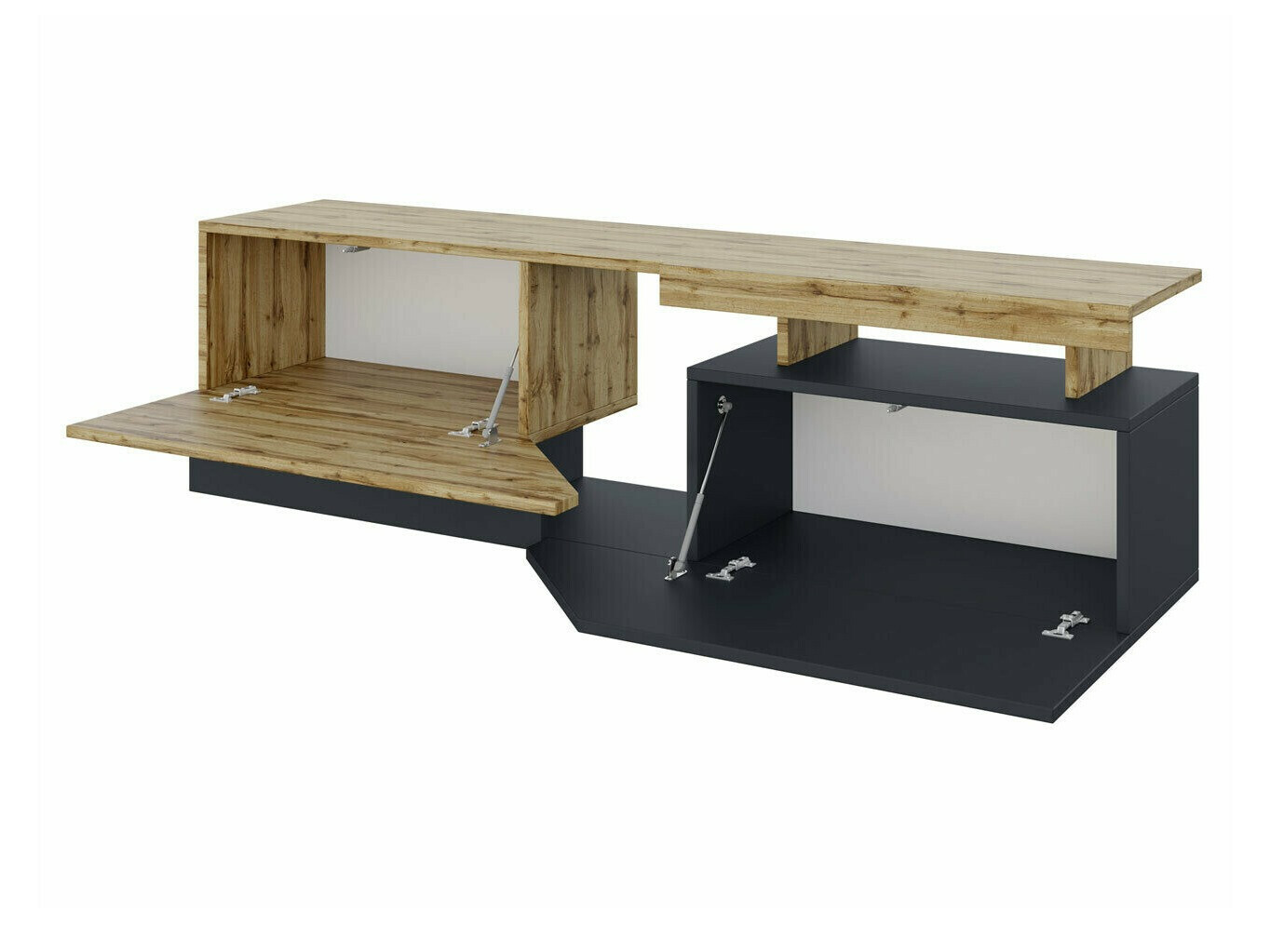 TV stol Comfivo Daldune 100 (Bijela + Wotan hrast)