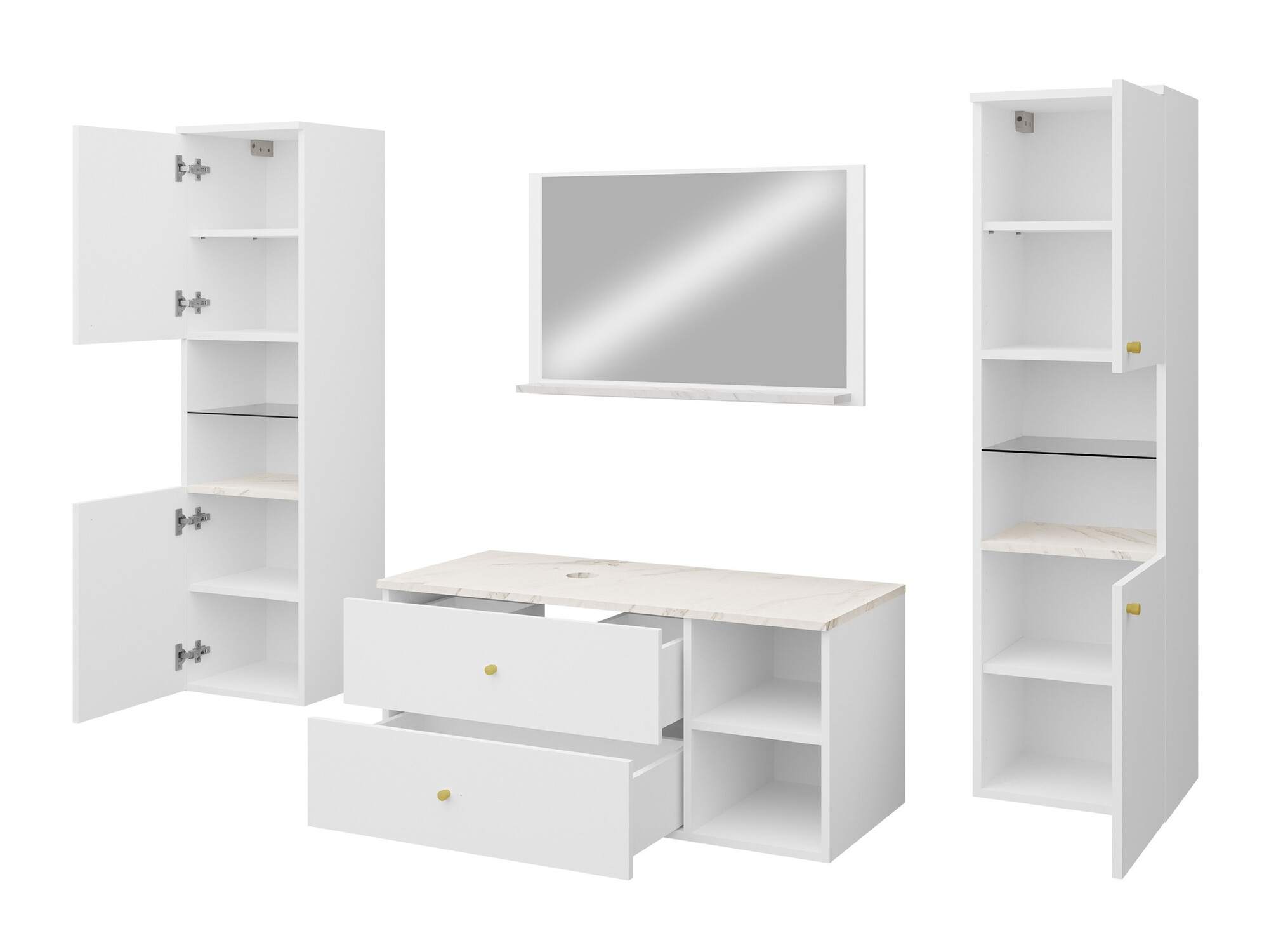 Kupaonski namještaj Ophruvi 102 (Crna)