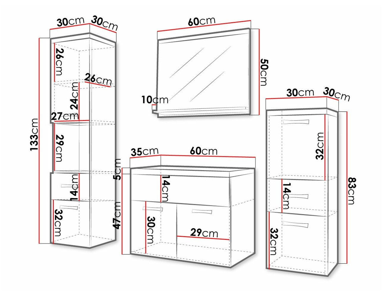 Kupaonski namještaj Sarasota 161