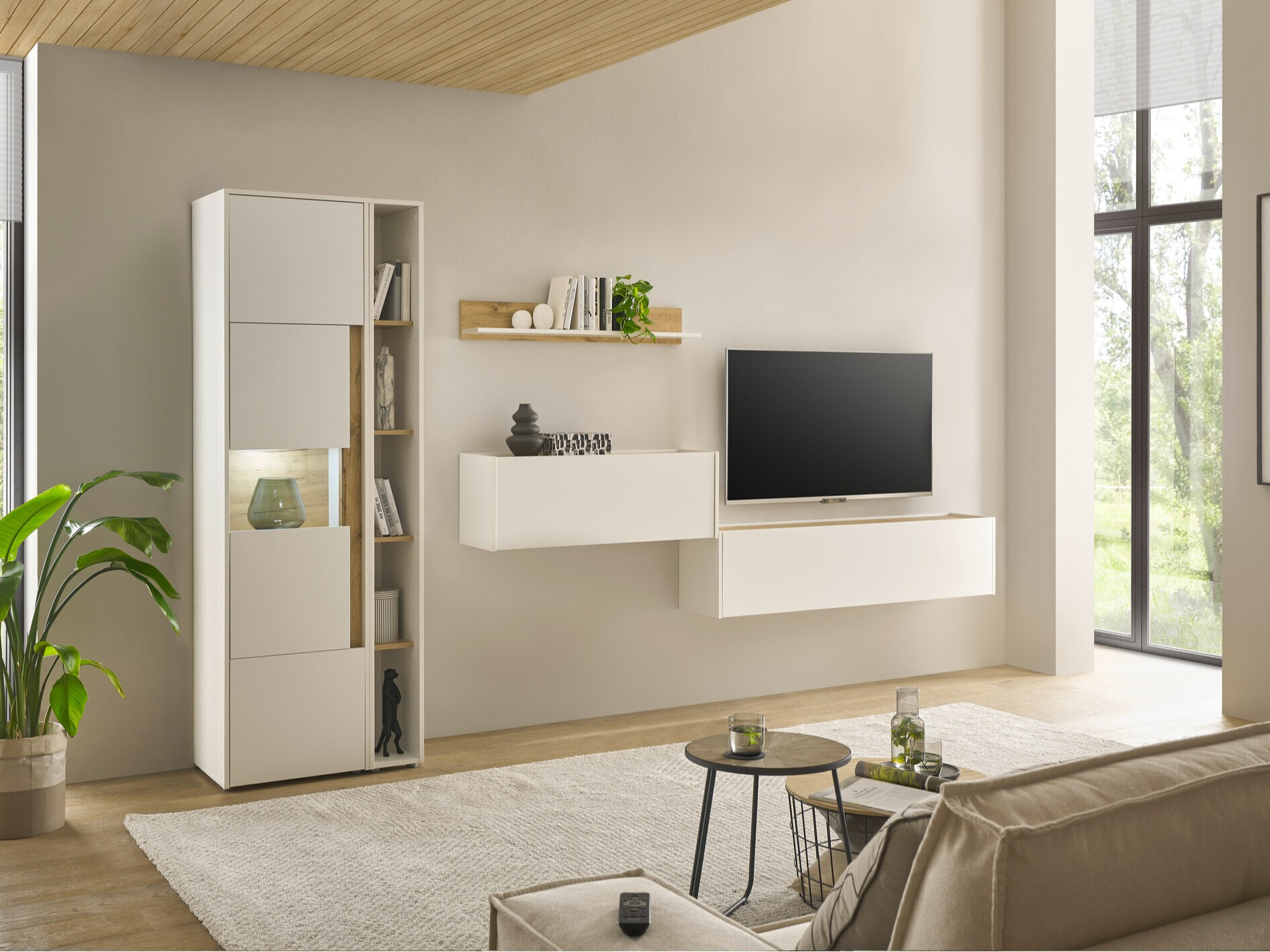 Dnevni boravak Elbsori 133 (Bijela + Wotan hrast)