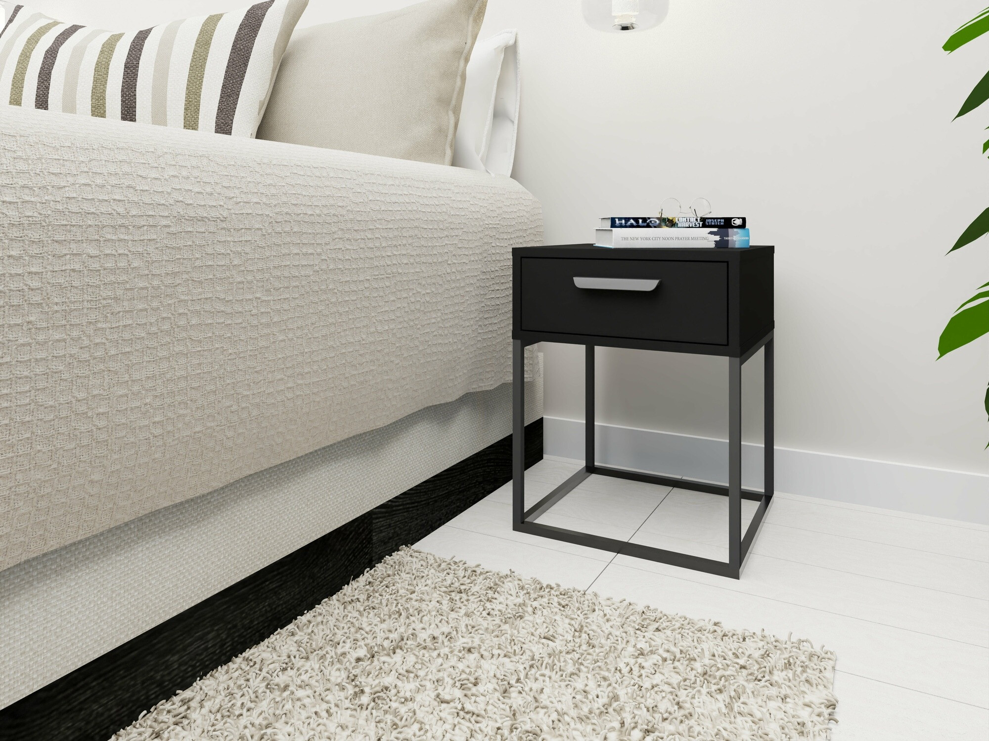 Noćni ormarić Bristol 191 (Crna)