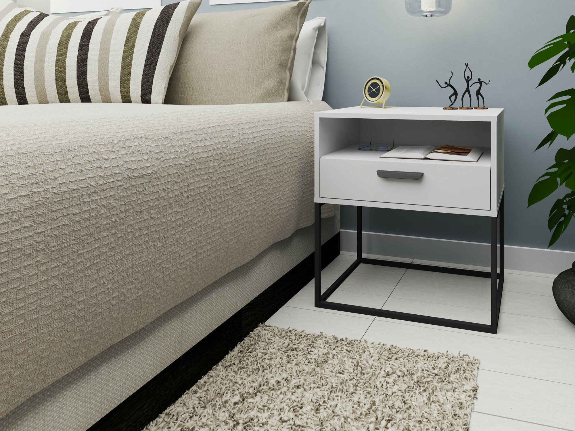 Noćni ormarić Bristol 192 (Bijela)