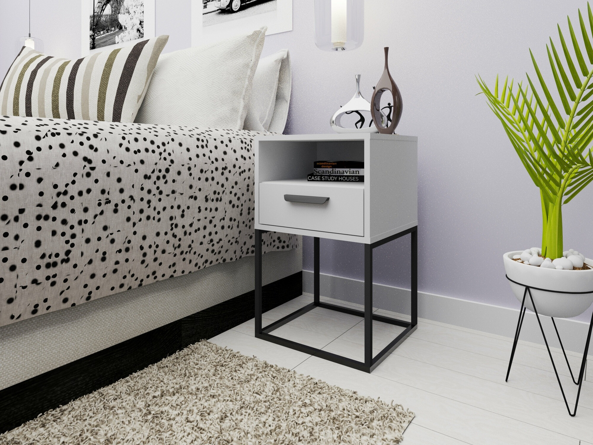 Noćni ormarić Bristol 193 (Bijela)