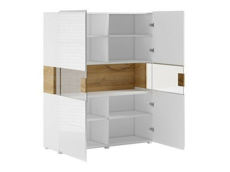 Polica Torsone 107 (Antracit + Gloss antracit + Hrast Grandson)