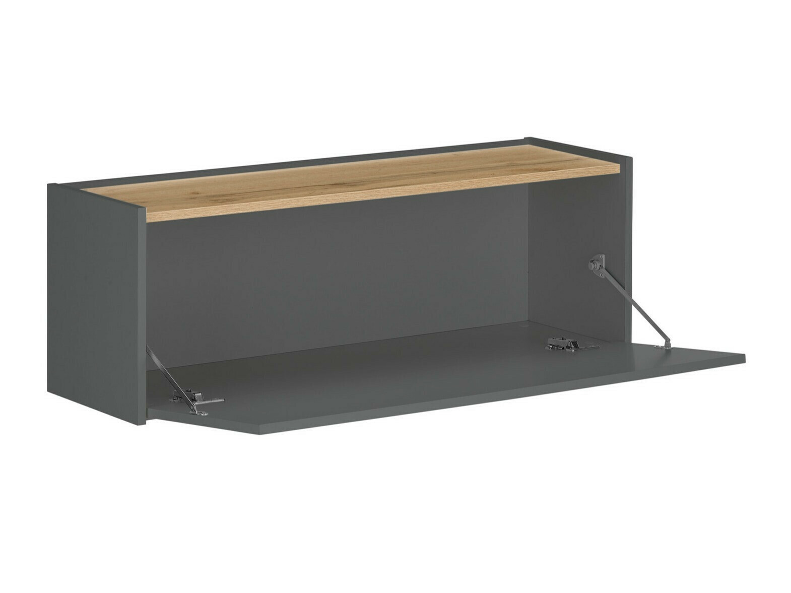 Set za dnevni boravak Elbsori 137 (Antracit + Hrast Wotan)