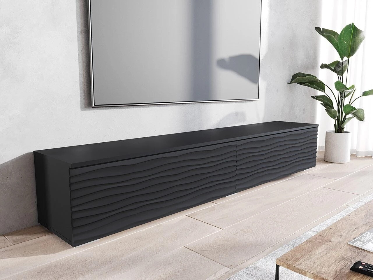 TV stol Sarasota 164 (Grafit + Crna)