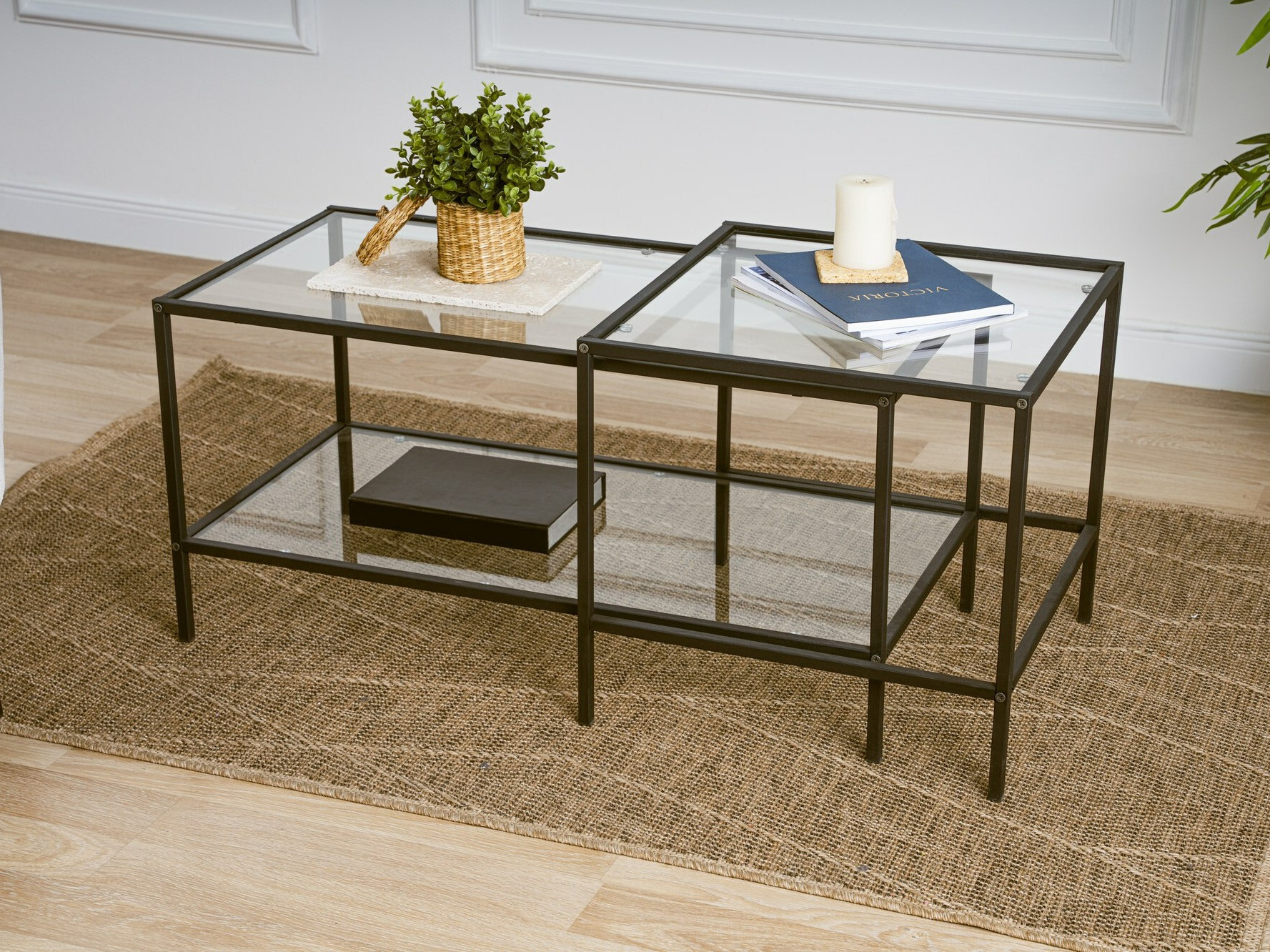 Set stolića za kavu Kailua 2039 (Crna)