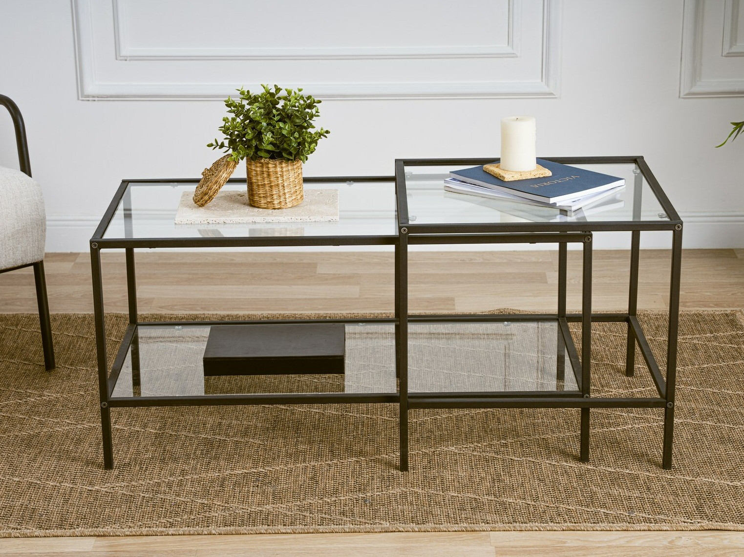 Set stolića za kavu Kailua 2039 (Crna)