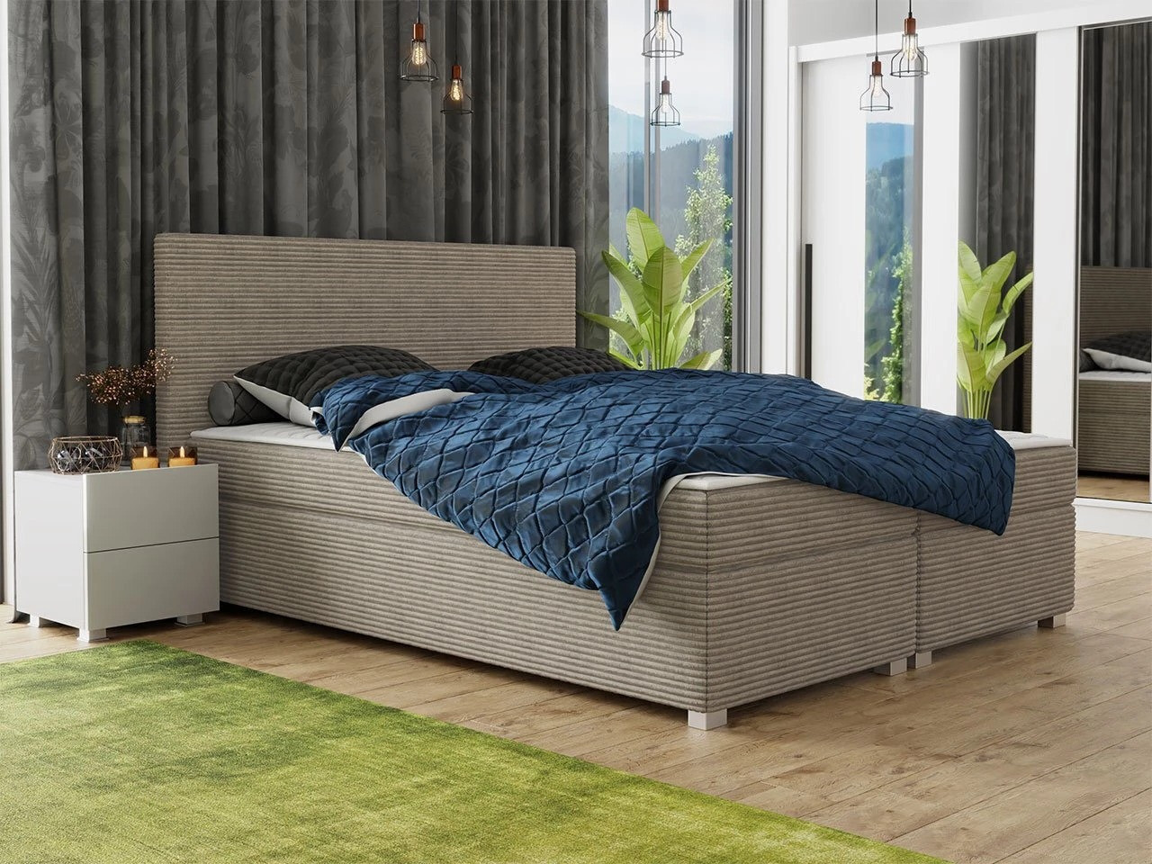 Boxspring krevet Memphis 137 (Poso 02)