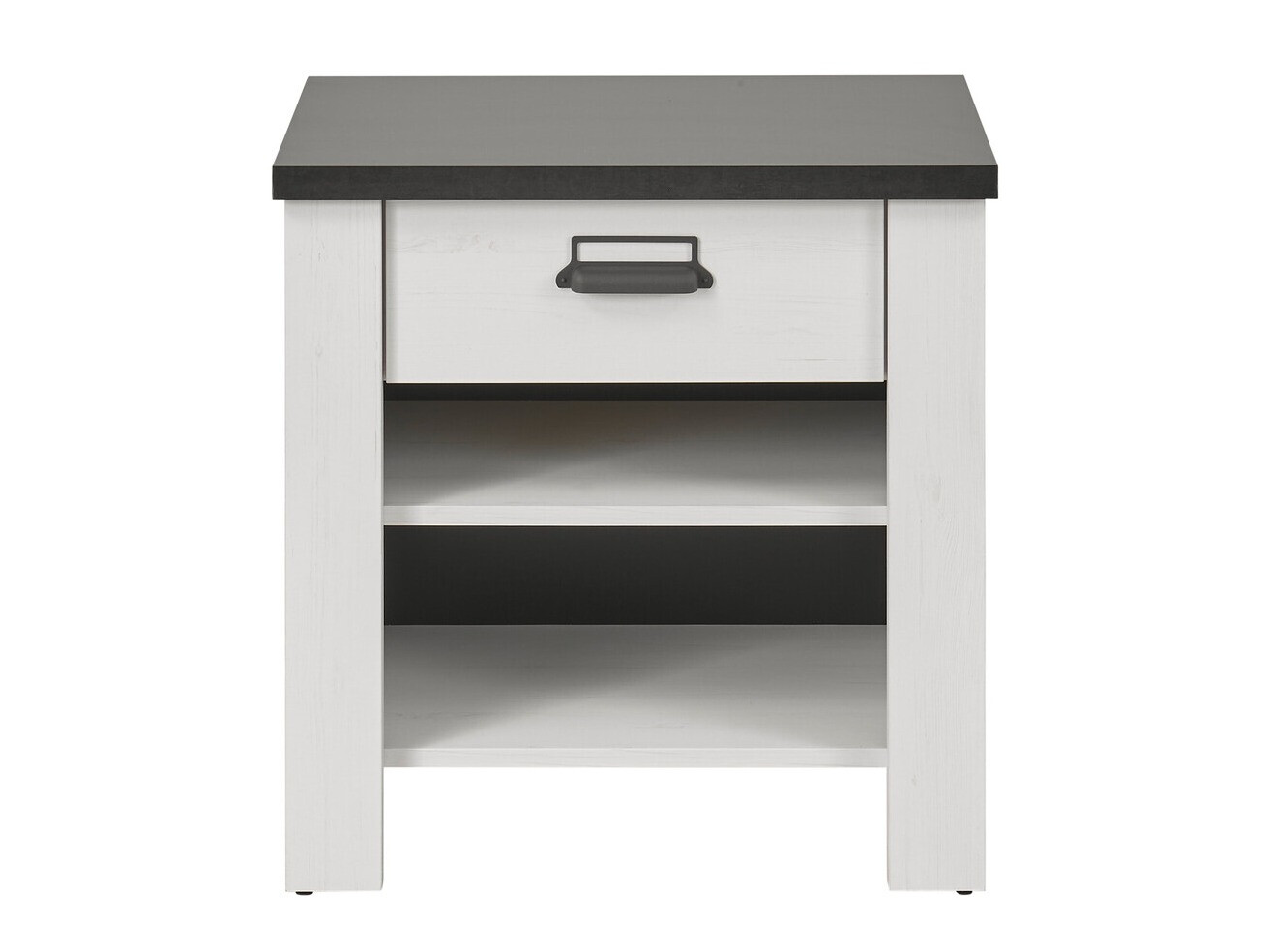 Noćni ormarić Cirtale 102 (Antracit + Izbijeljeni bor)