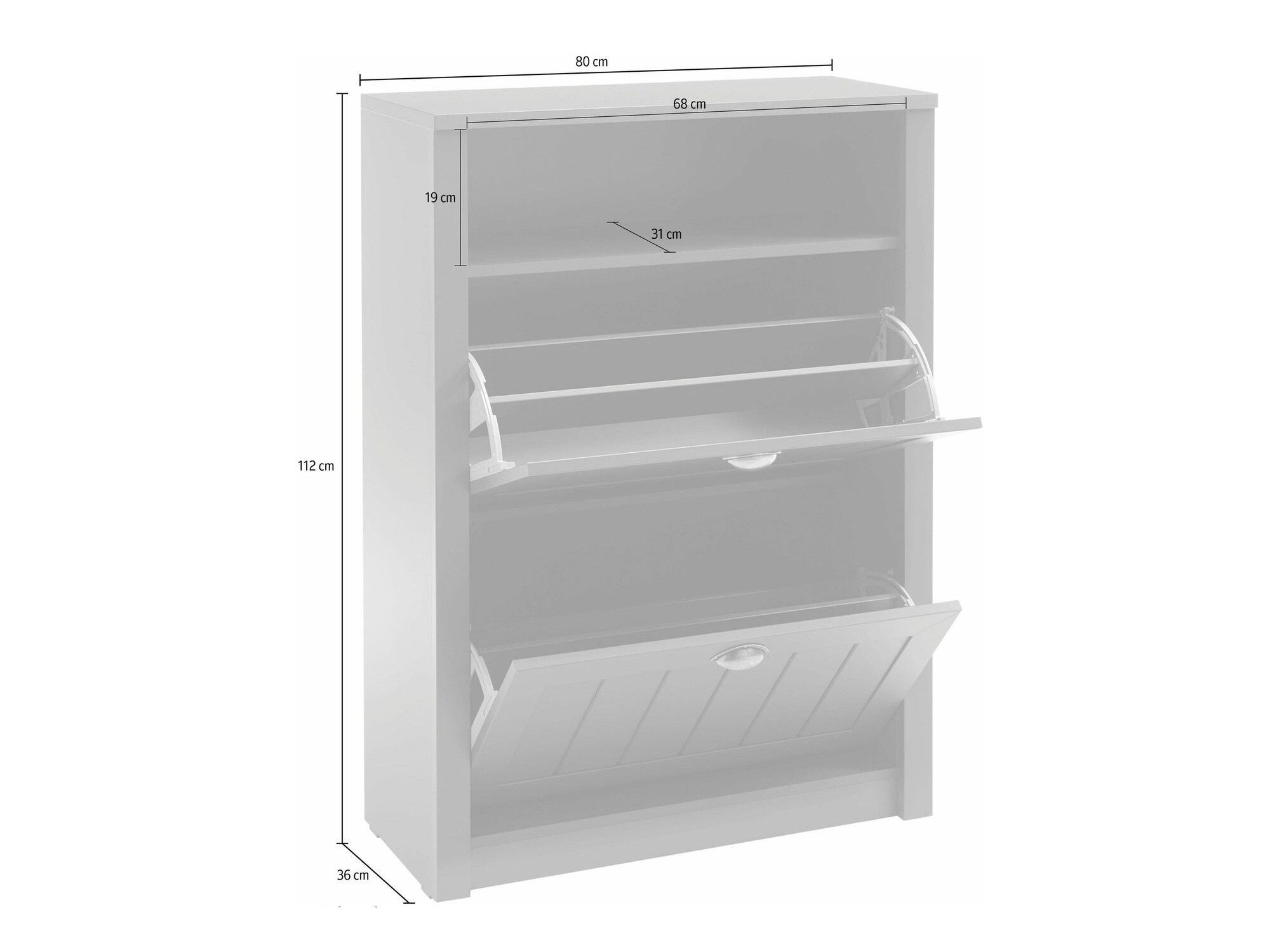 Ormarić za cipele Evalira 120