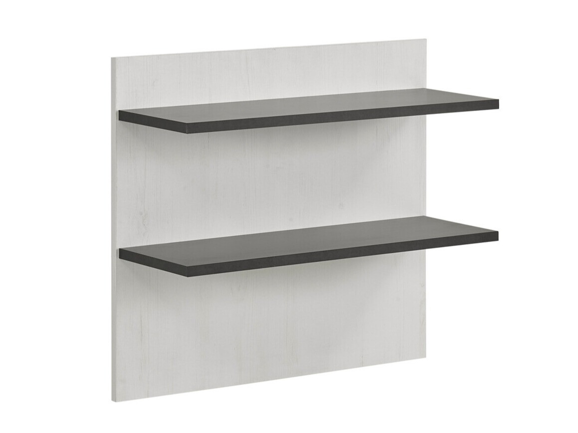 Zidna polica Cirtale 105 (Antracit + Izbijeljeni bor)