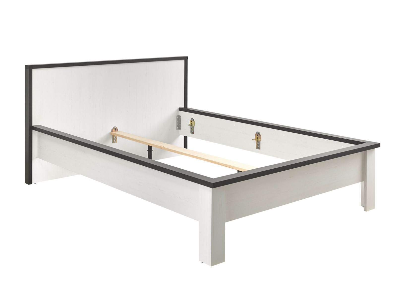 Krevet Cirtale 109 (Izbijeljeni bor + Antracit)