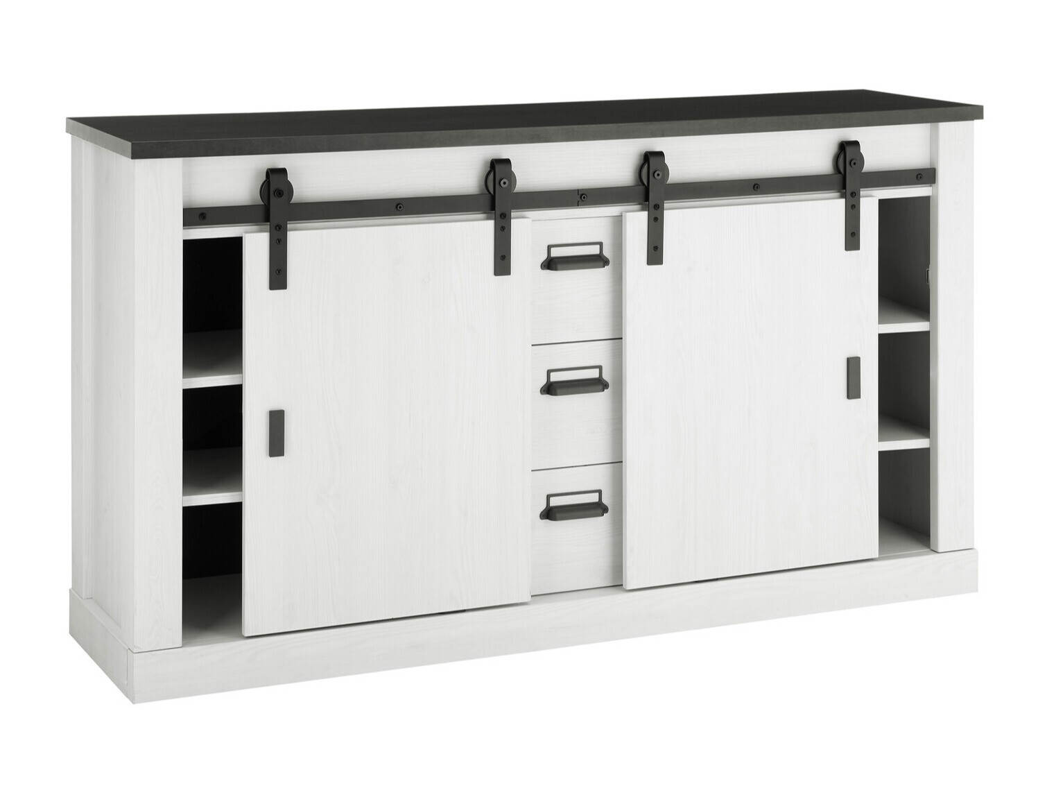 Komoda Cirtale 116 (Antracit + Izbijeljeni bor)