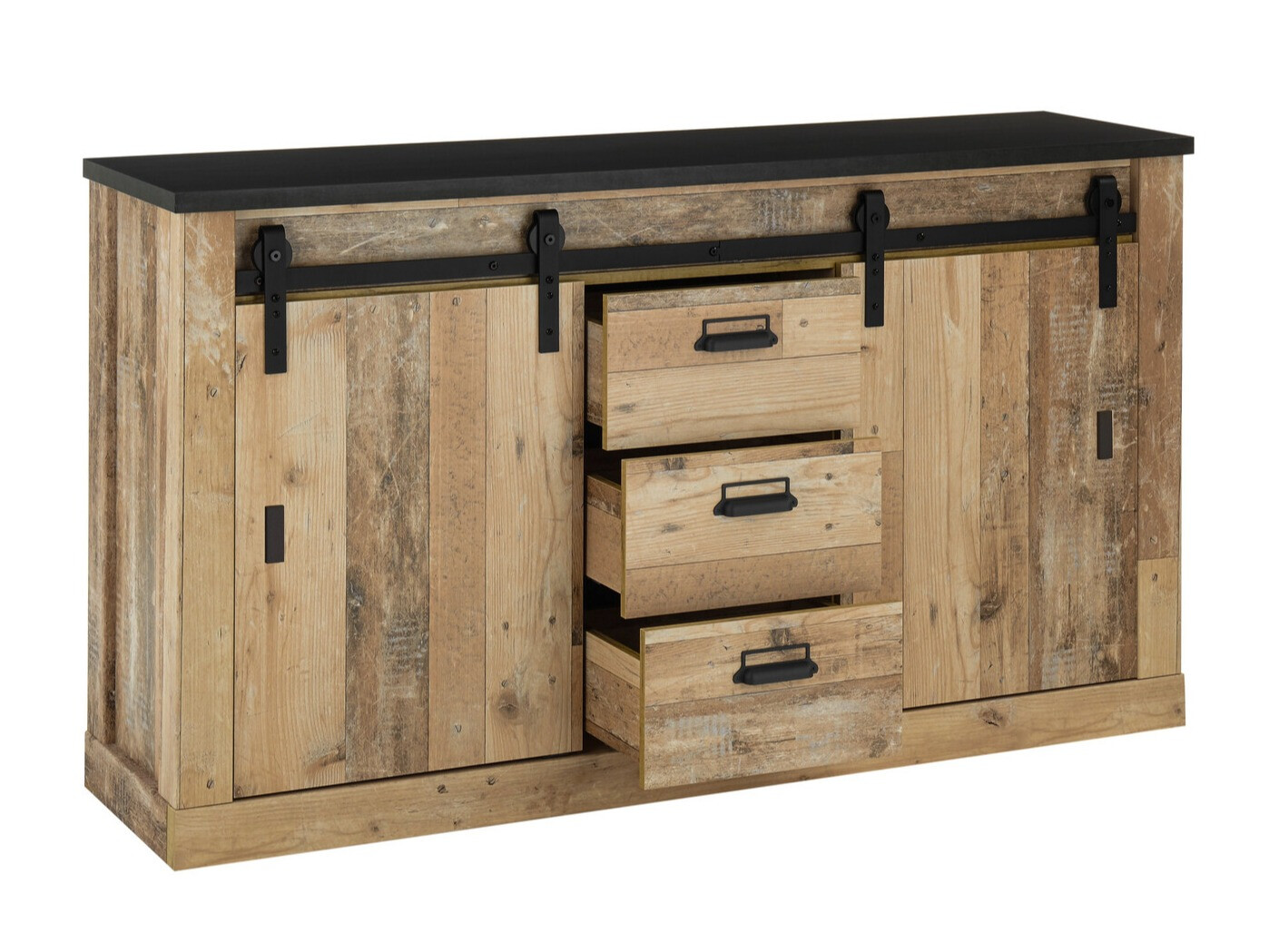 Komoda Cirtale 116 (Antracit + Starinsko drvo)