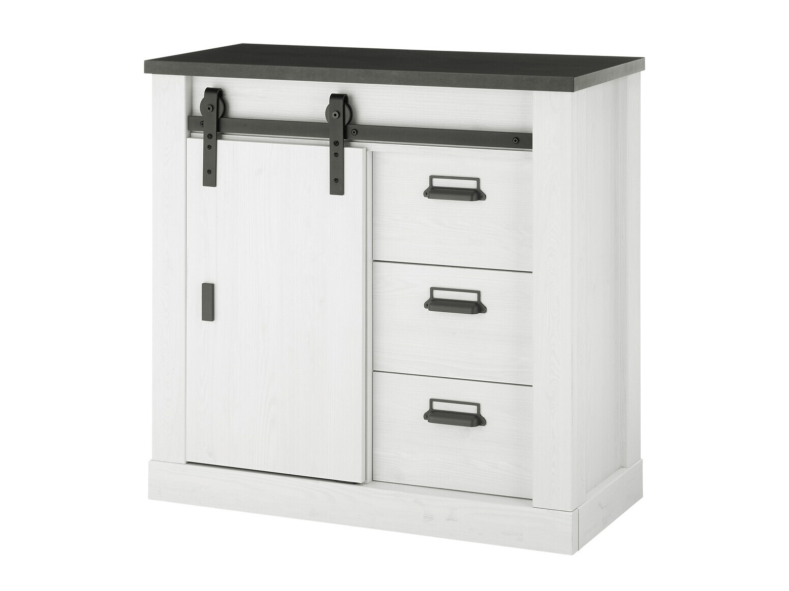 Komoda Cirtale 117 (Antracit + Izbijeljeni bor)