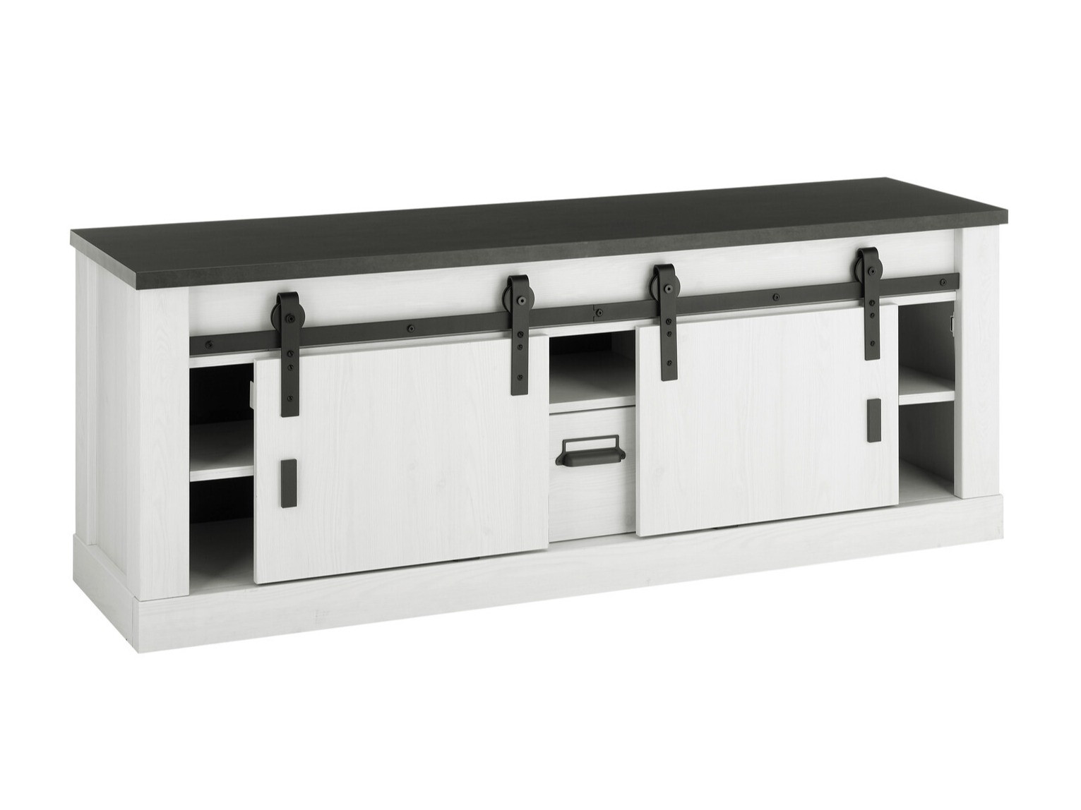 TV stol Cirtale 112 (Antracit + Izbijeljeni bor)