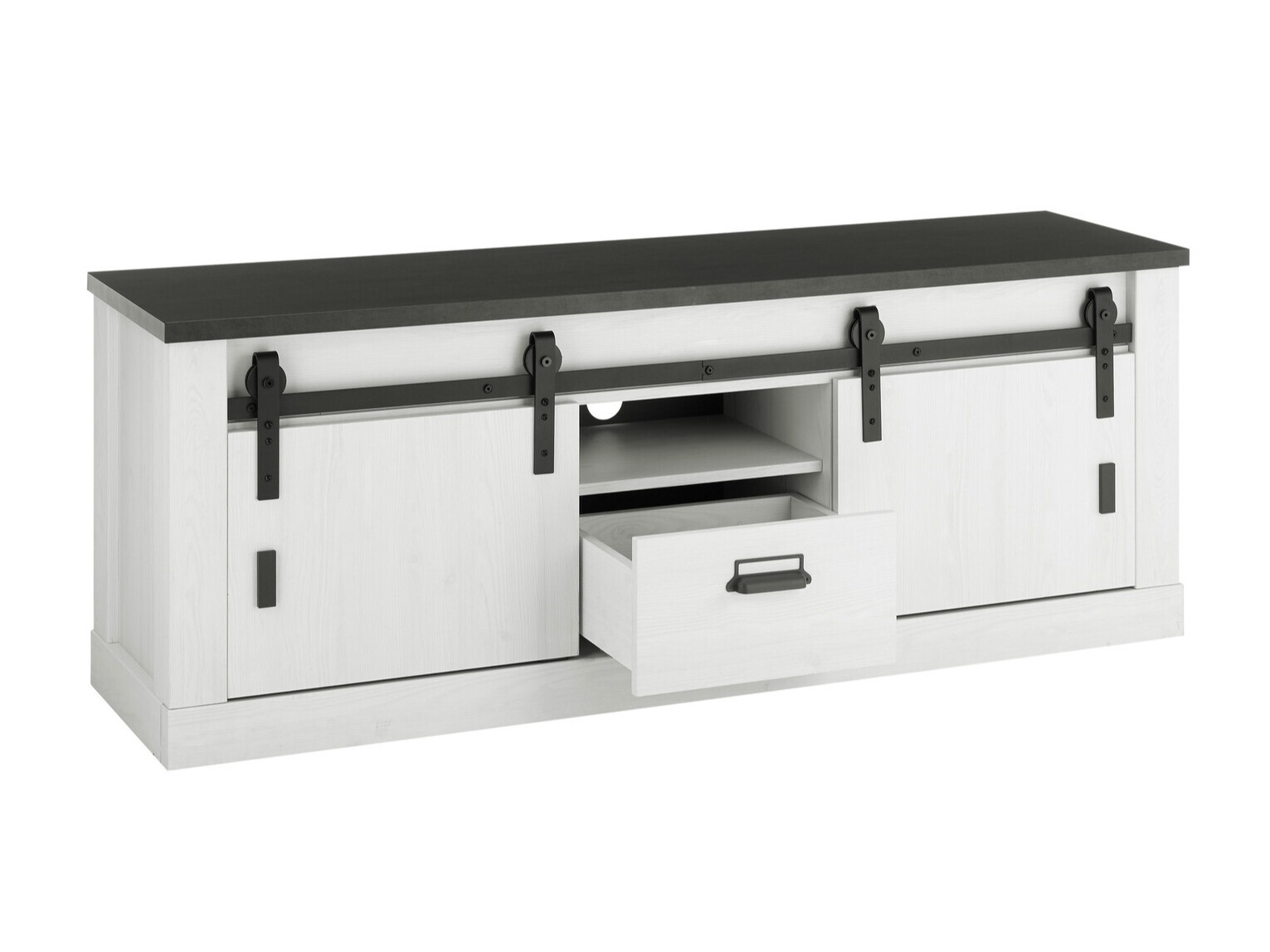 TV stol Cirtale 112 (Antracit + Izbijeljeni bor)