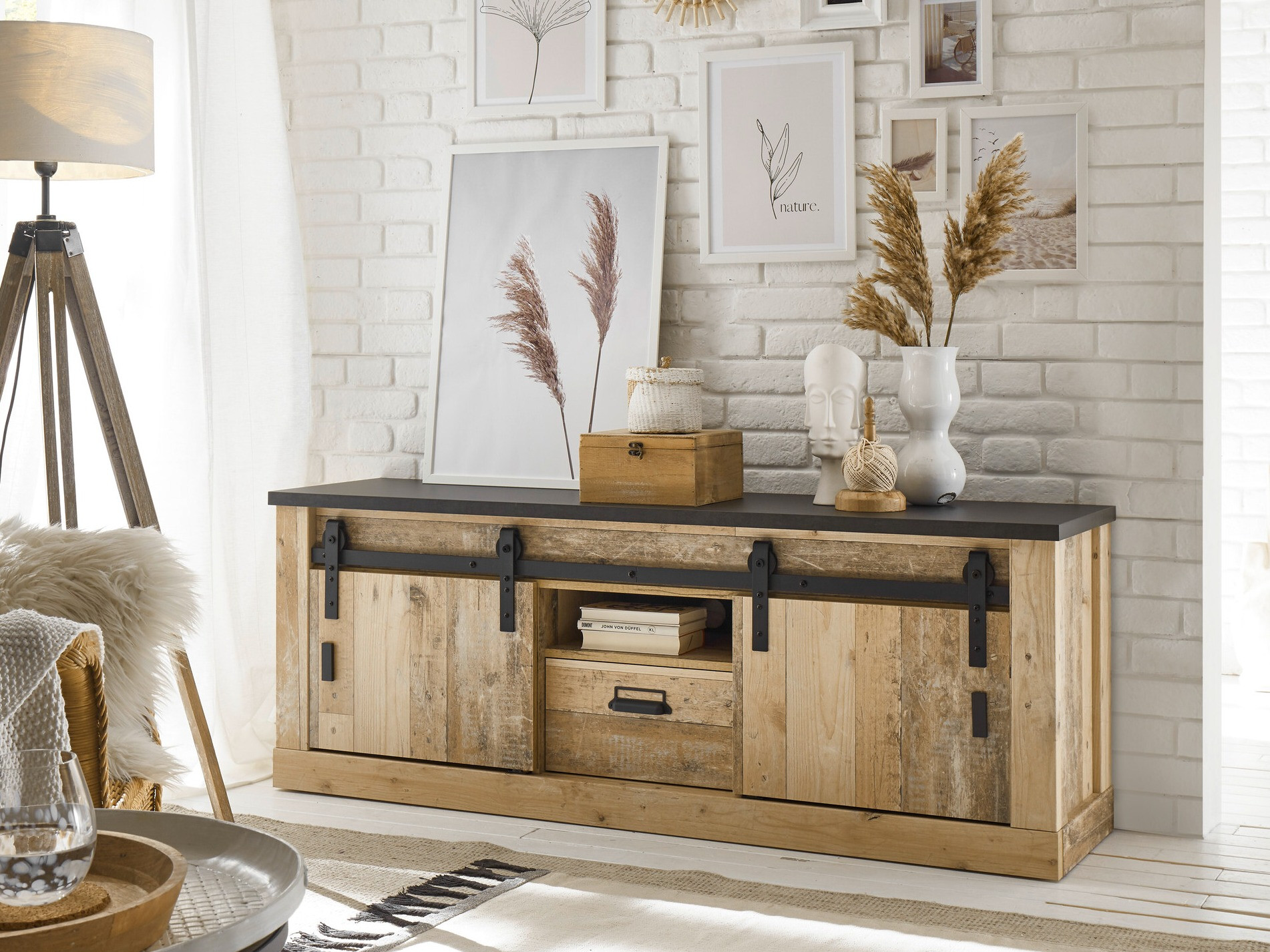 TV stol Cirtale 112 (Antracit + Starinsko drvo)