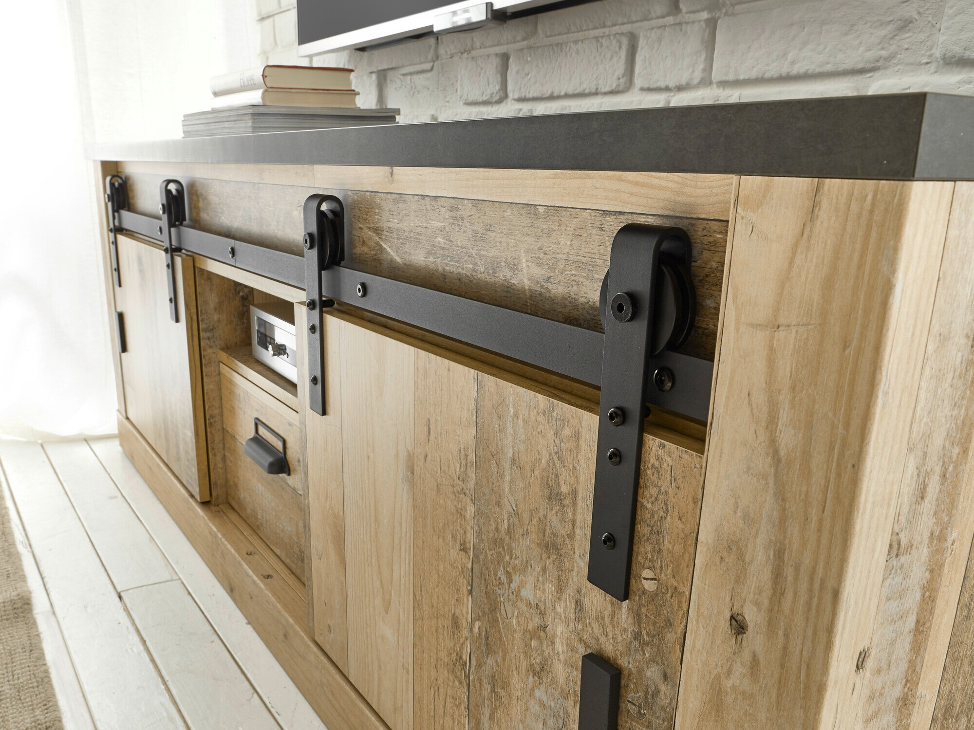 TV stol Cirtale 112 (Antracit + Starinsko drvo)