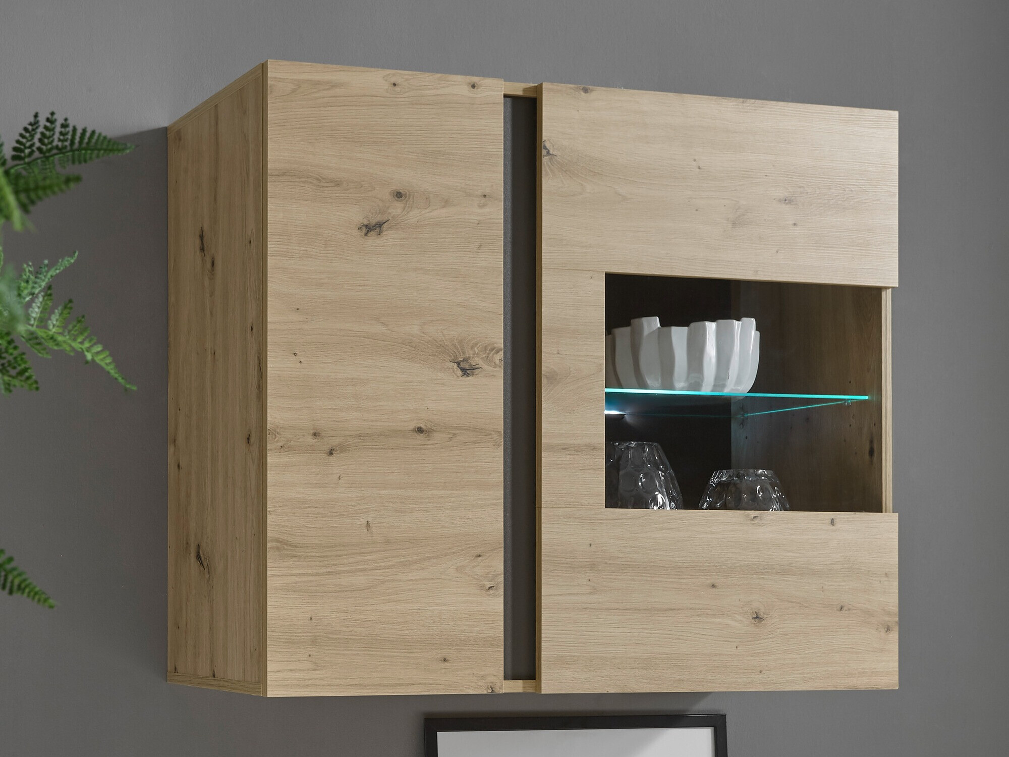 Zidni ormarić Veropho 105 (Hrast Artisan + Grafit)