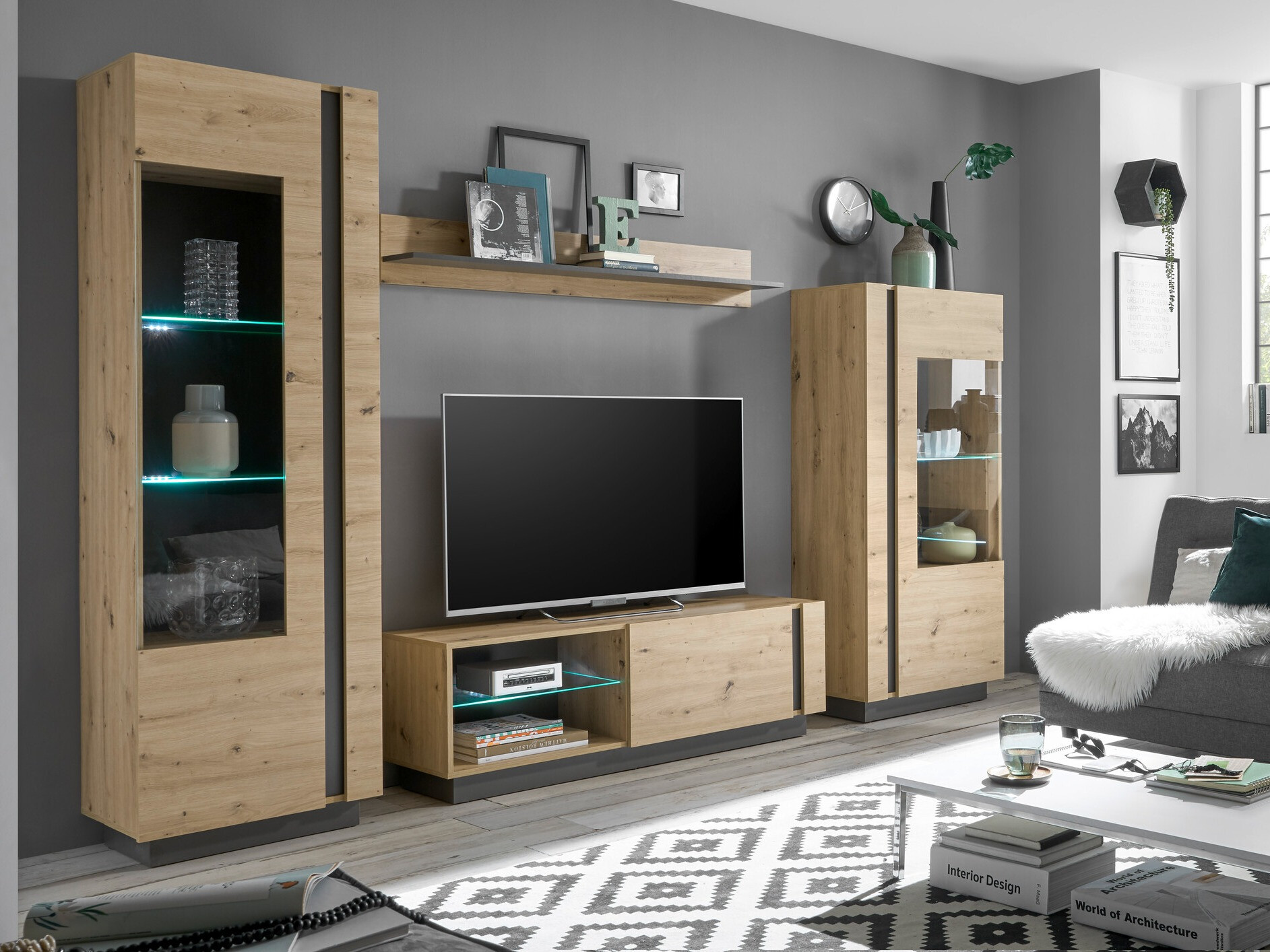 Dnevni boravak Veropho 110 (Artisan hrast + Grafit)