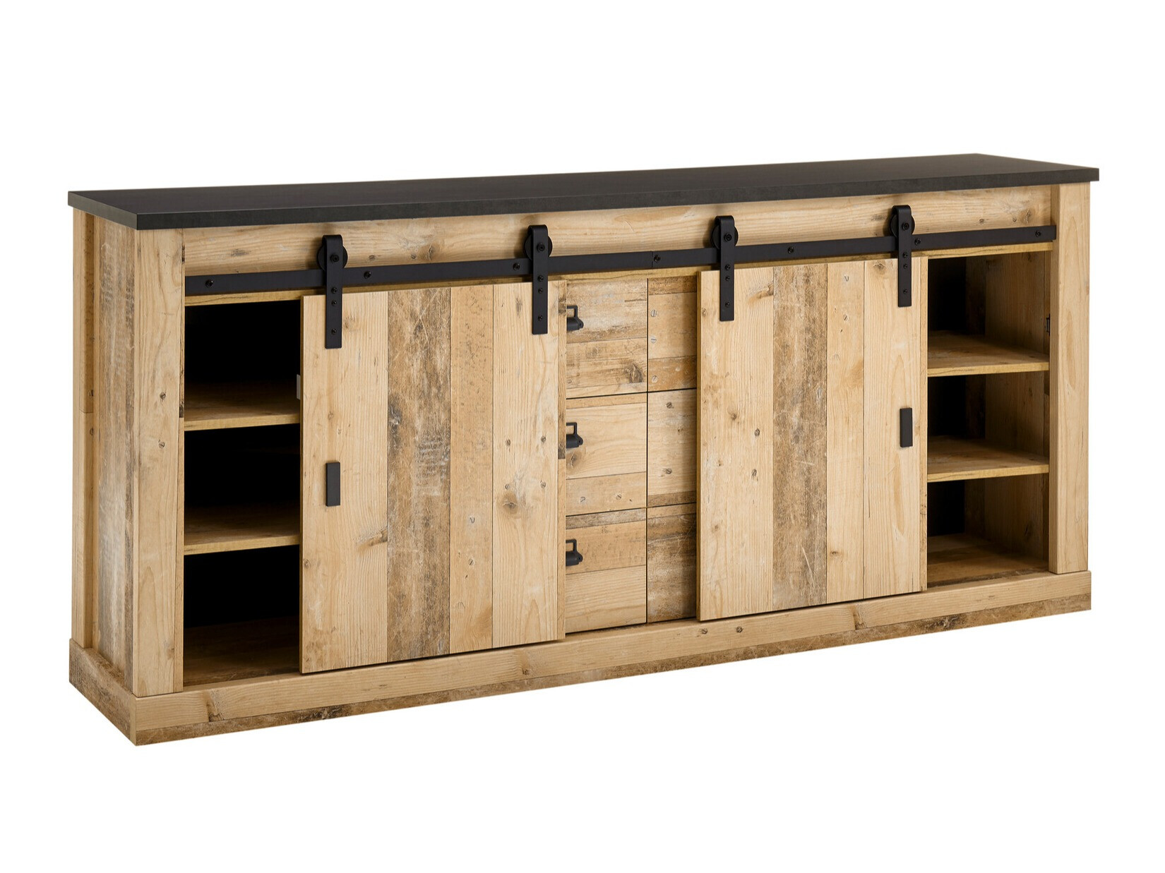 Komoda Cirtale 118 (Antracit + Ostarjelo drvo)