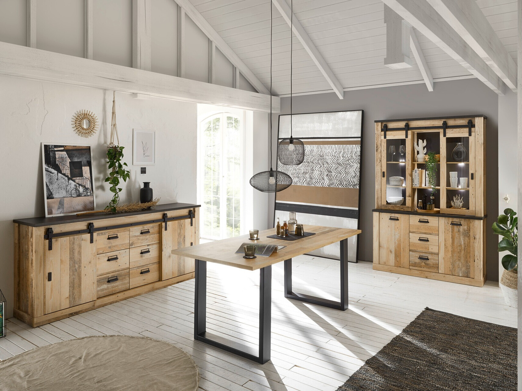 Komoda Cirtale 118 (Antracit + Starinsko drvo)