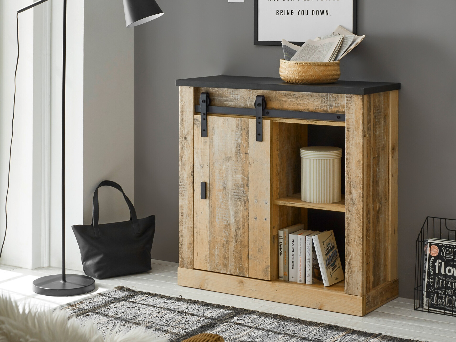 Ormarić Cirtale 119 (Starinsko drvo + Antracit)