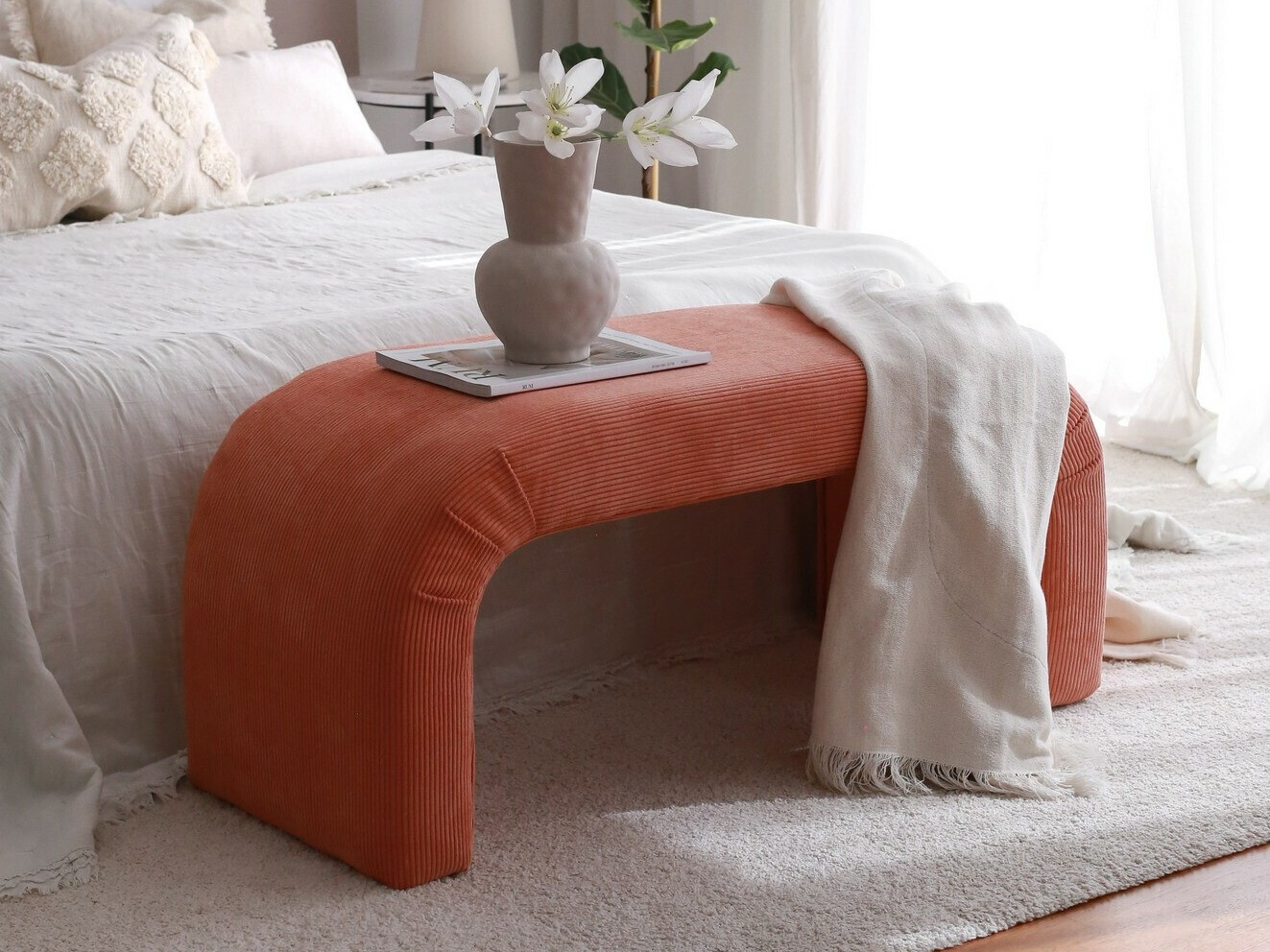 Tapecirana klupa Altadena 566 (Coral)