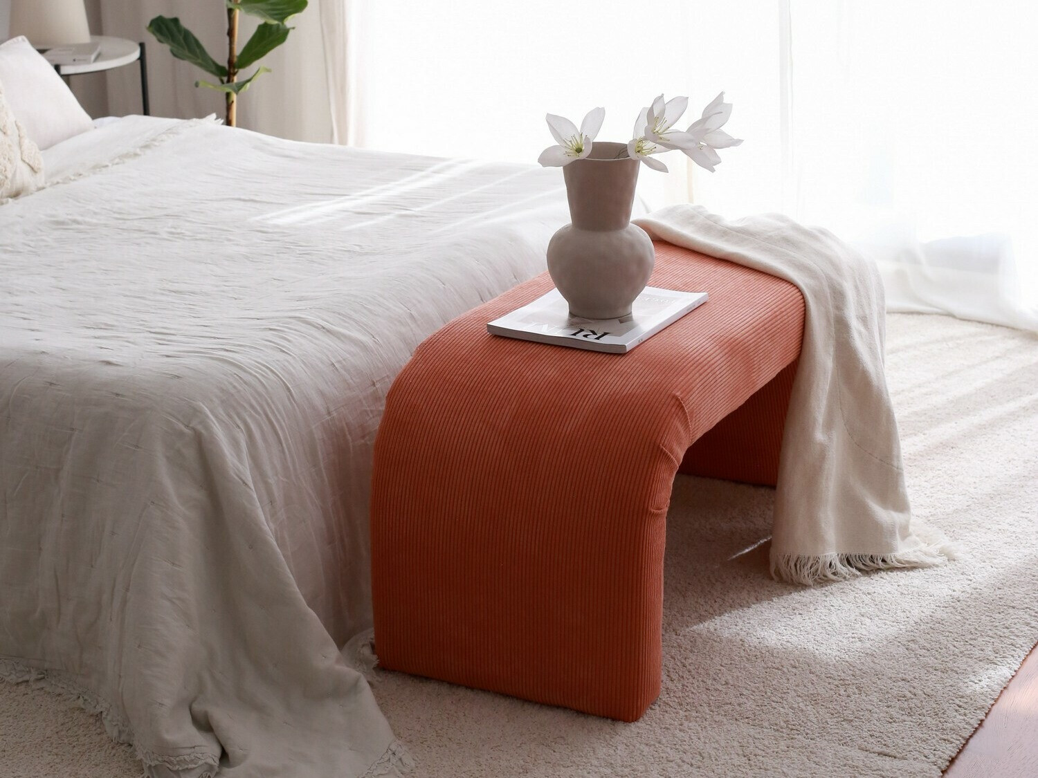 Tapecirana klupa Altadena 566 (Coral)